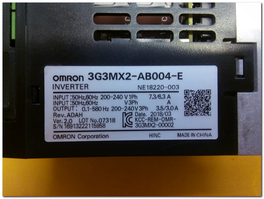OMRON 3G3MX2-AB004-E 0,40 KW SÜRÜCÜ MX2 0,4KW INVERTER