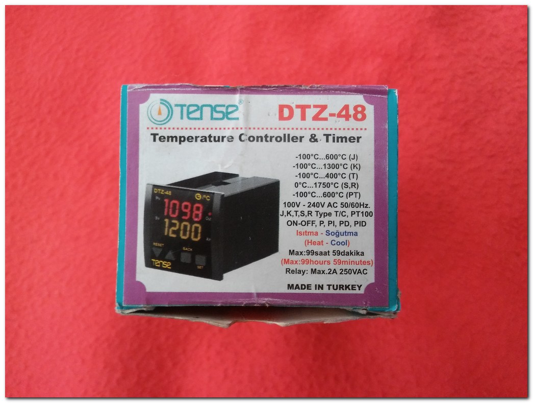 TENSE DTZ-48 DTZ 48 DTZ48 SIFIR KUTULU ZAMANLAYICI VE SICAKLIK KONTROL CİHAZI