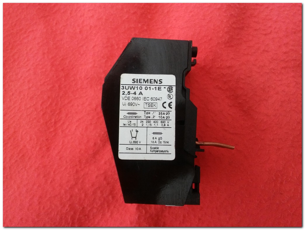 SİEMENS 3UW10 01-1E 2,5-4A TERMİK RÖLE