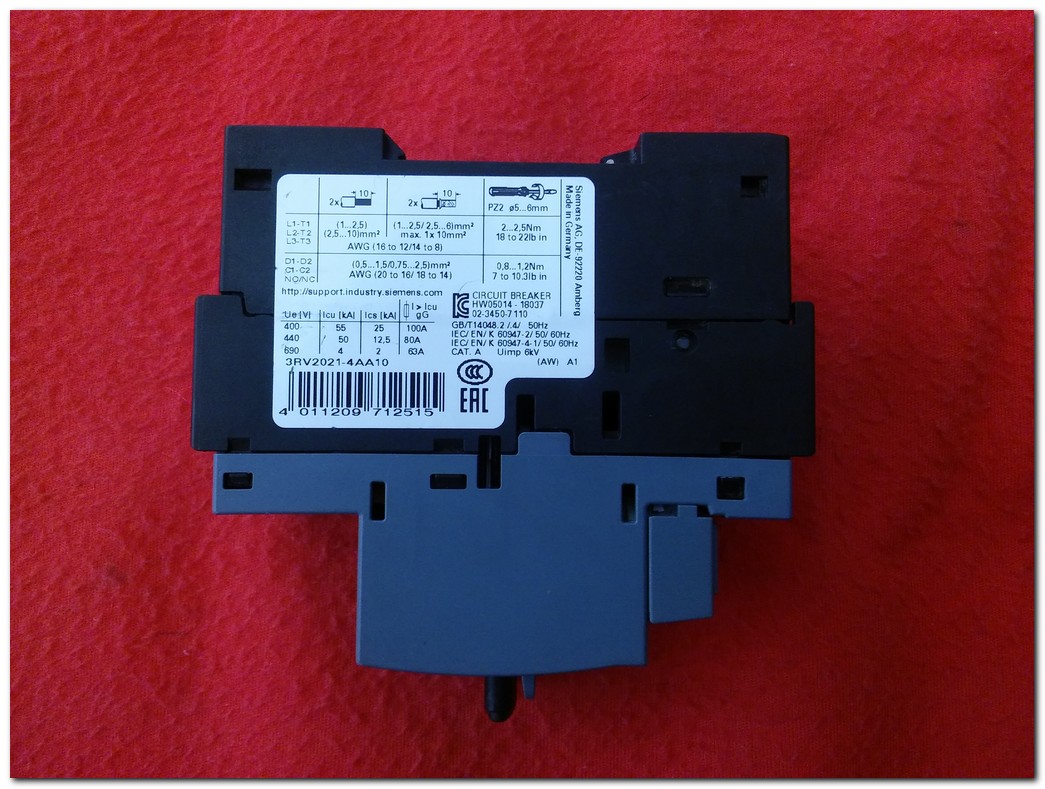 SİEMENS 3RV2021-4AA10 3RV2021 4 AA10 3RV20214AA10 10-16A MOTOR KORUMA ŞALTERİ