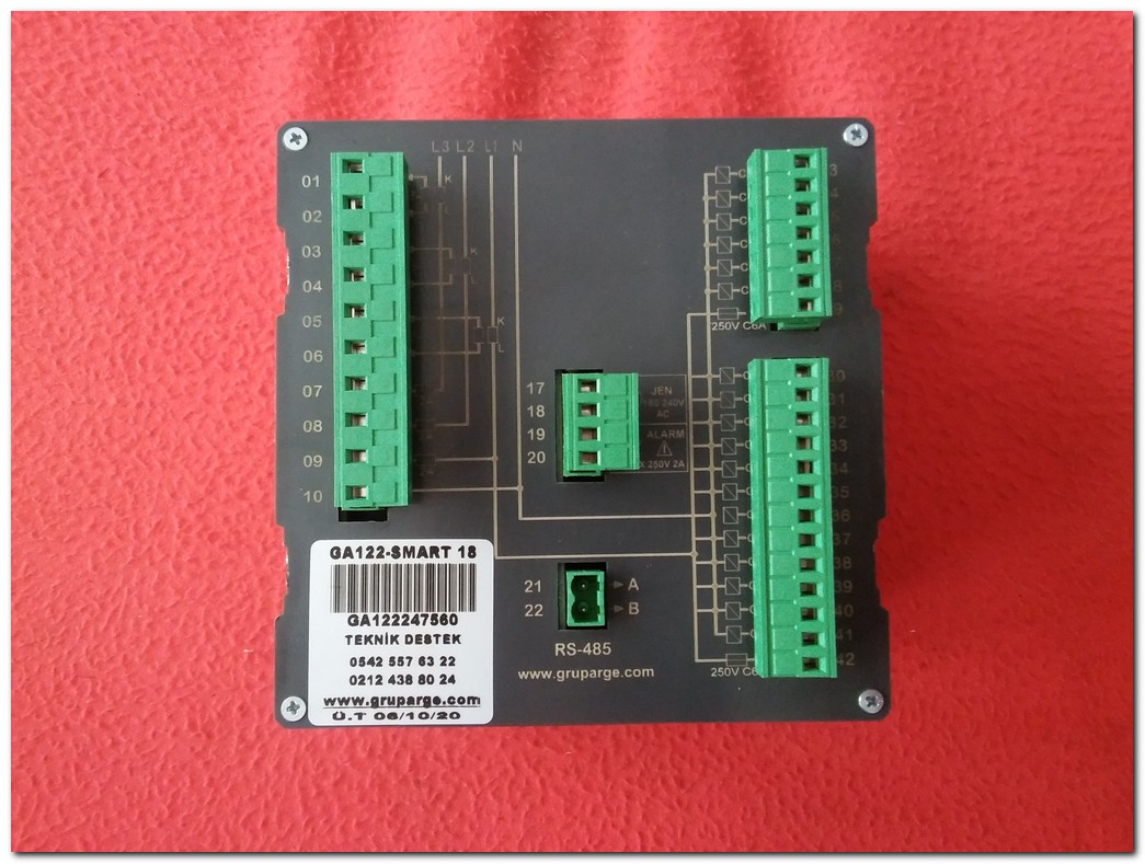 GRUP ARGE GA122 GA122-SMART 18 18 KADEME SIFIR KUTULU REAKTİF GÜÇ KONTROL RÖLESİ