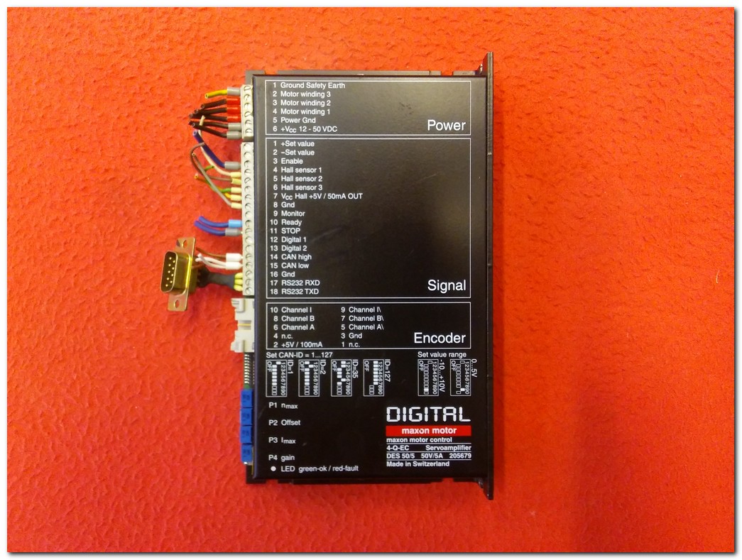 MAXON MOTOR 4-Q-EC 50V 5A SERVO AMPLİFİKATÖR