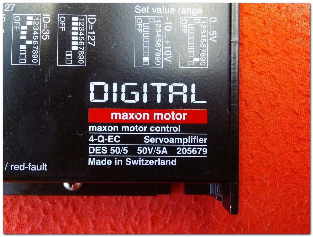 MAXON MOTOR 4-Q-EC 50V 5A SERVO AMPLİFİKATÖR