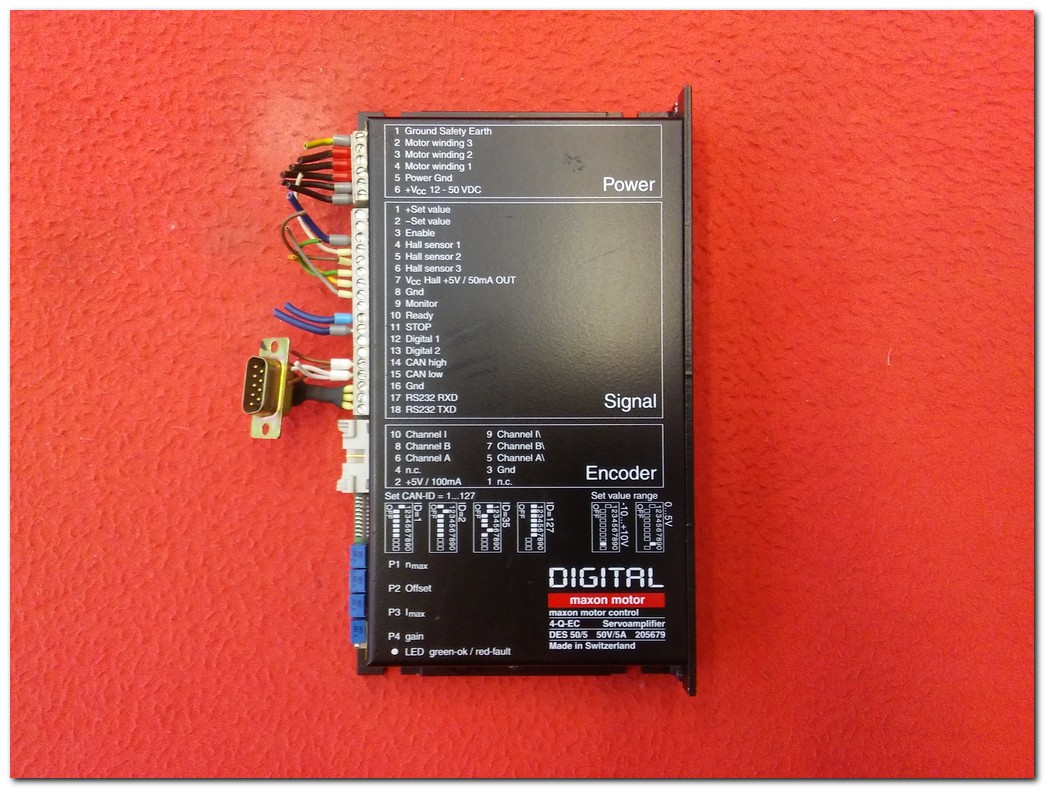 MAXON MOTOR 4-Q-EC 50V 5A SERVO AMPLİFİKATÖR