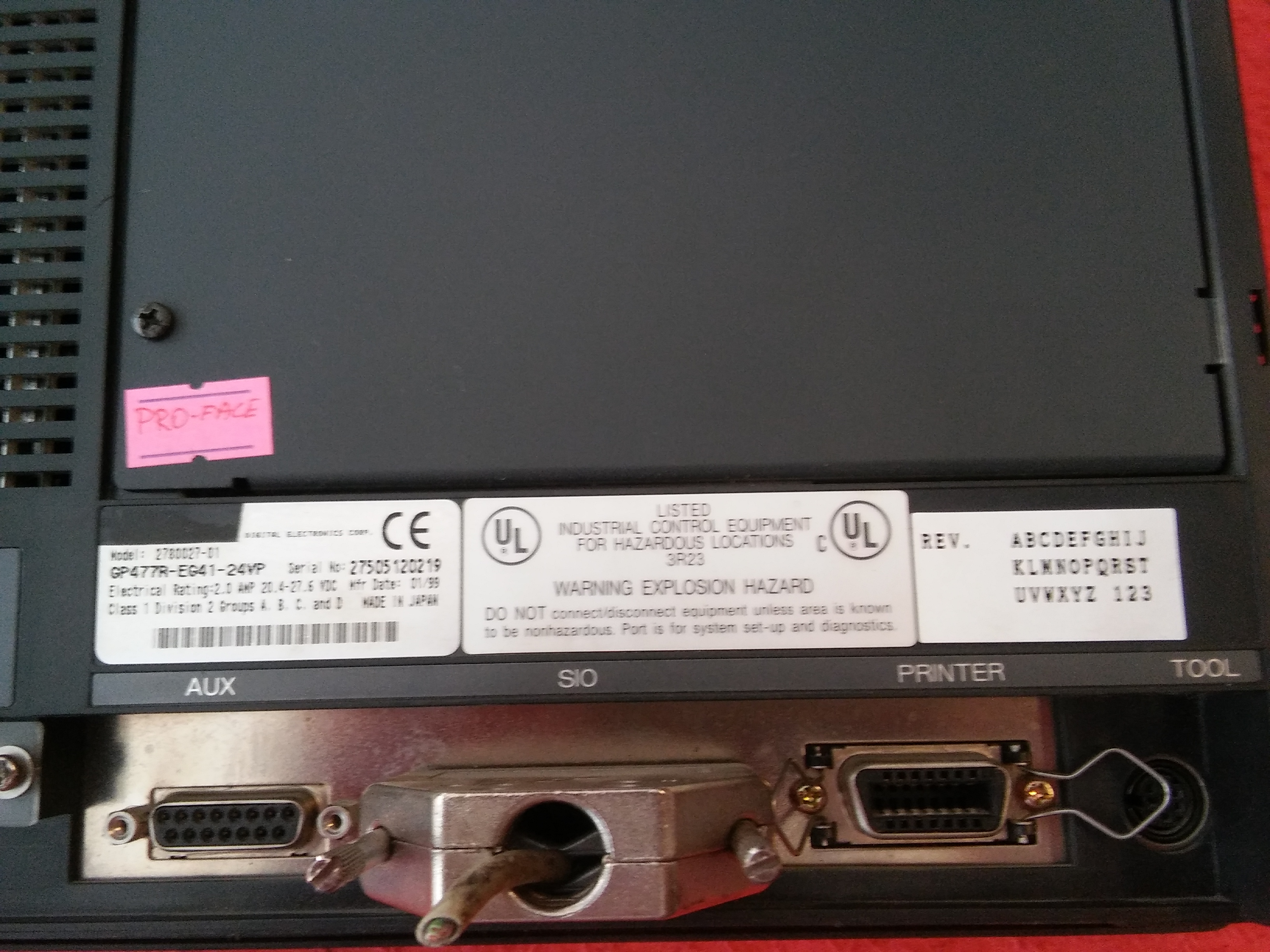 PRO-FACE GP477R-EG41-24VP 2780027-01 HMI OPARATÖR PANEL