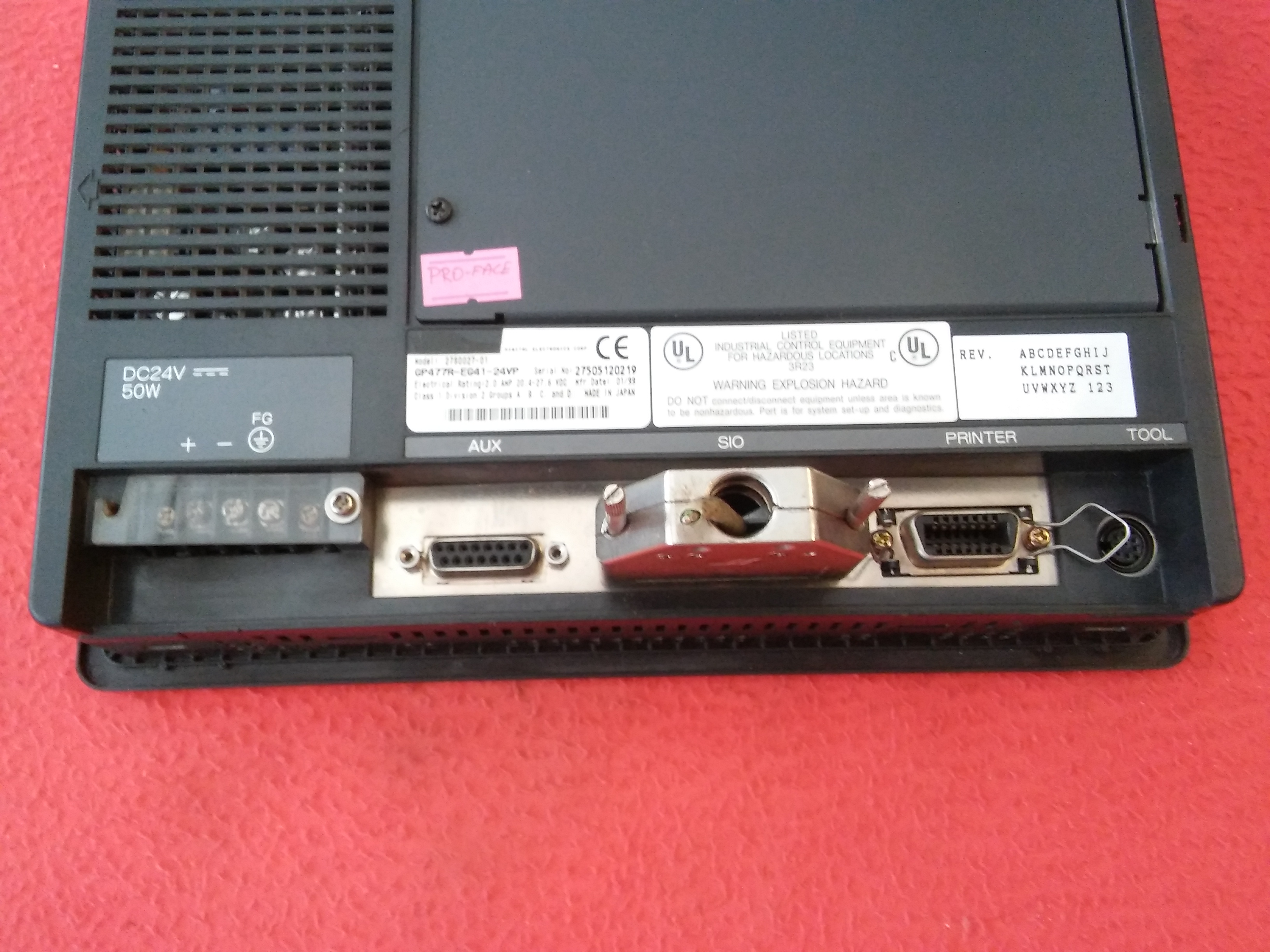 PRO-FACE GP477R-EG41-24VP 2780027-01 HMI OPARATÖR PANEL