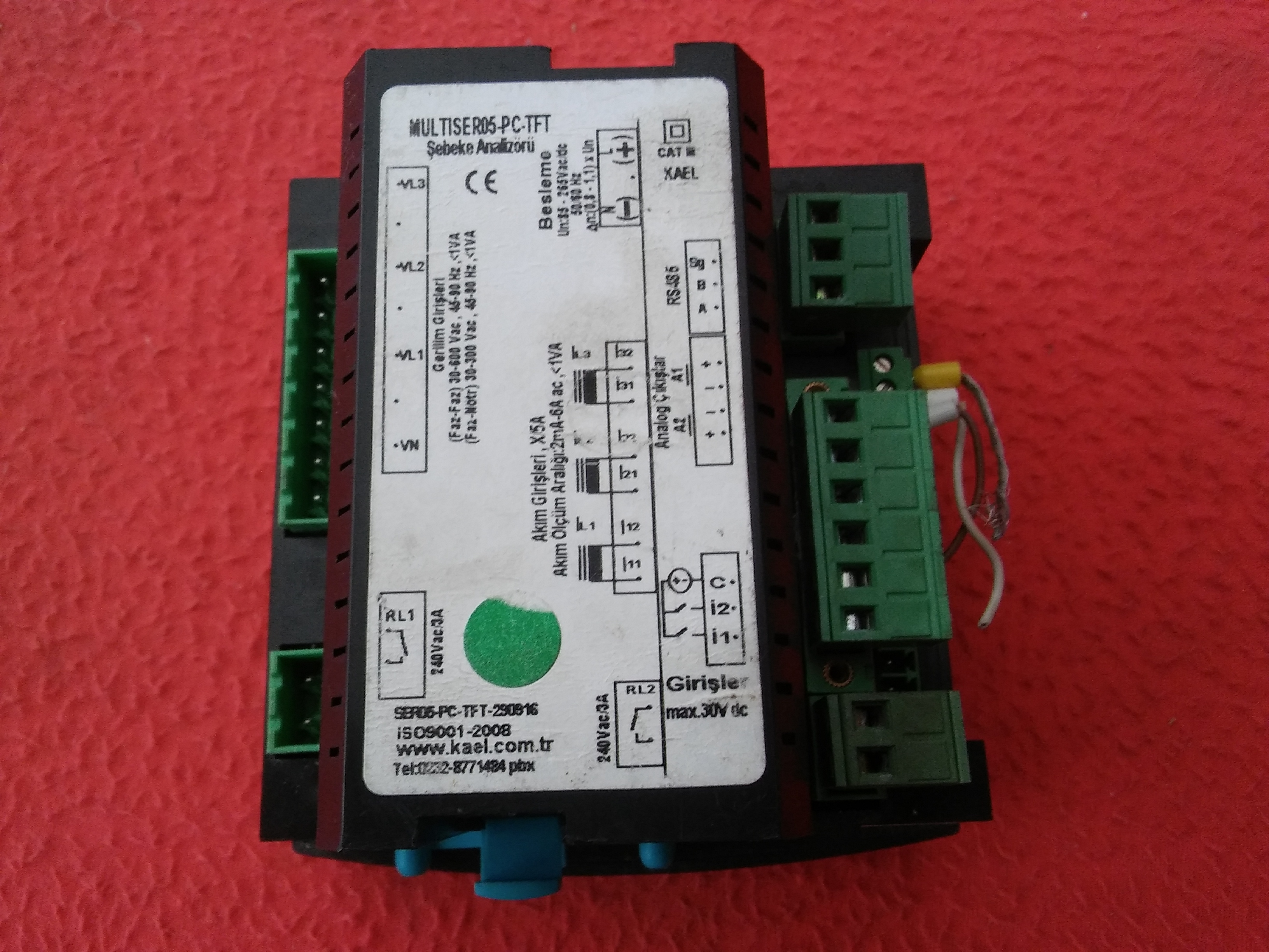 KAEL MULTİSER-05-PC-TFT MULTISER-TFT ŞEBEKE ANALİZÖRÜ LED EKRAN