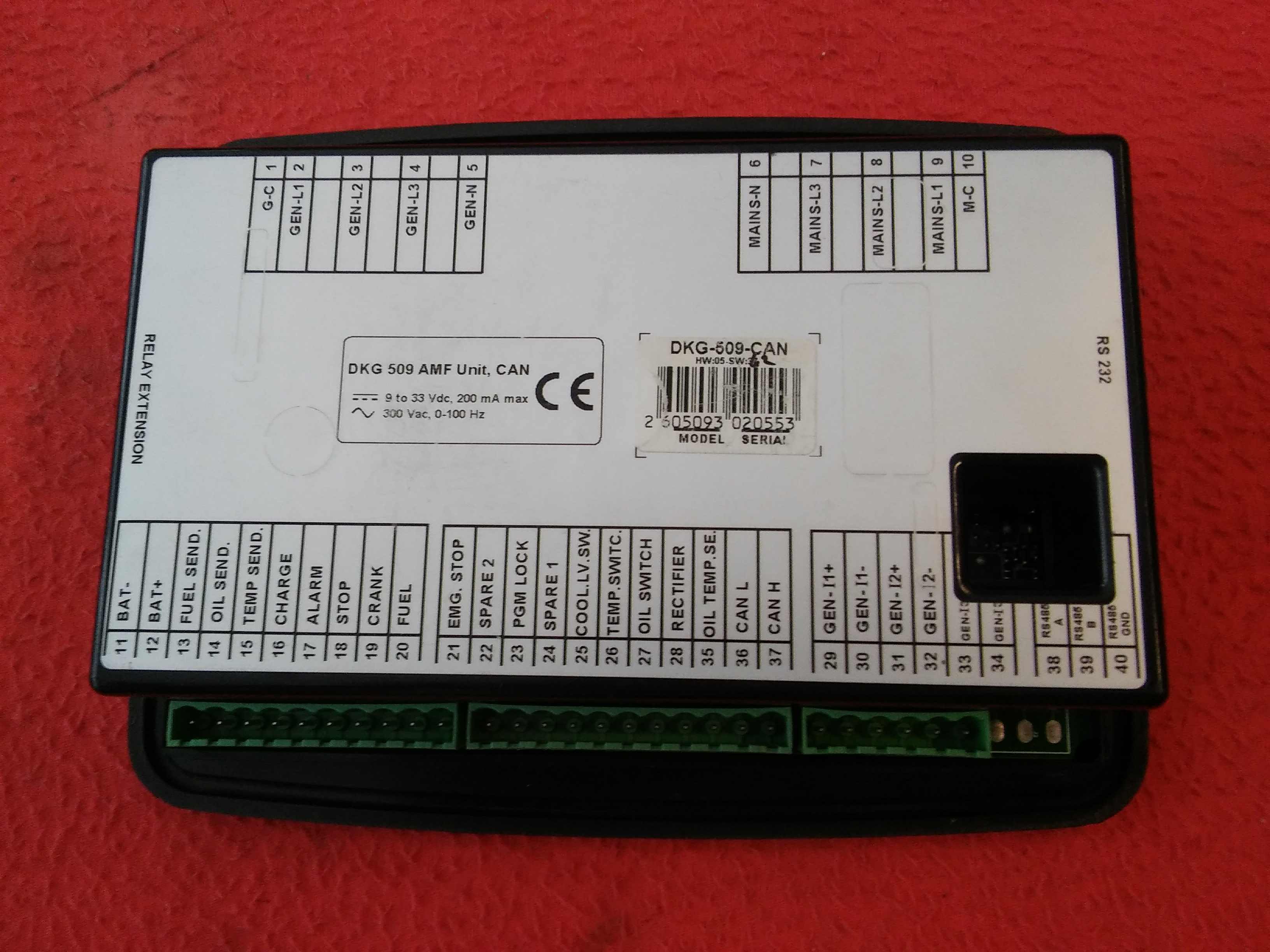 TEKSAN DKG-509-CAN DKG 509 AMF UNİT CAN TJ 509 TJ-509 JENERATÖR KONTROL PANELİ