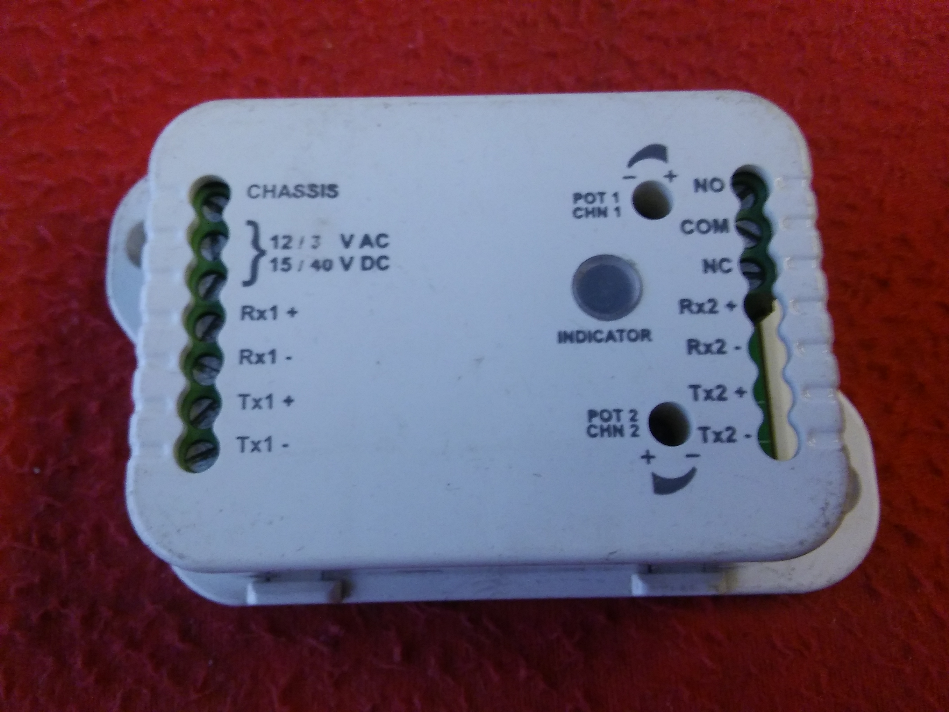 CHASSIS INDICATOR INPUT 12-30VAC VE 15-40VDC 1NO 1NC KONTAK CIKIŞLI İNDİKATÖR