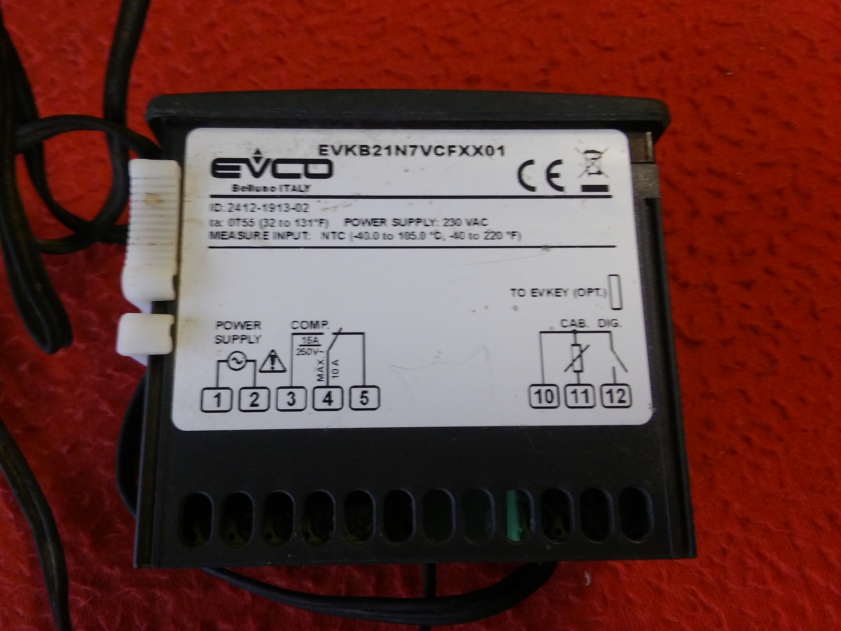 EVCO EVKB21N7 EVKB21N7VCFXX01 SOĞUK HAVA VE BUZDOLABI ISI KONTROL 