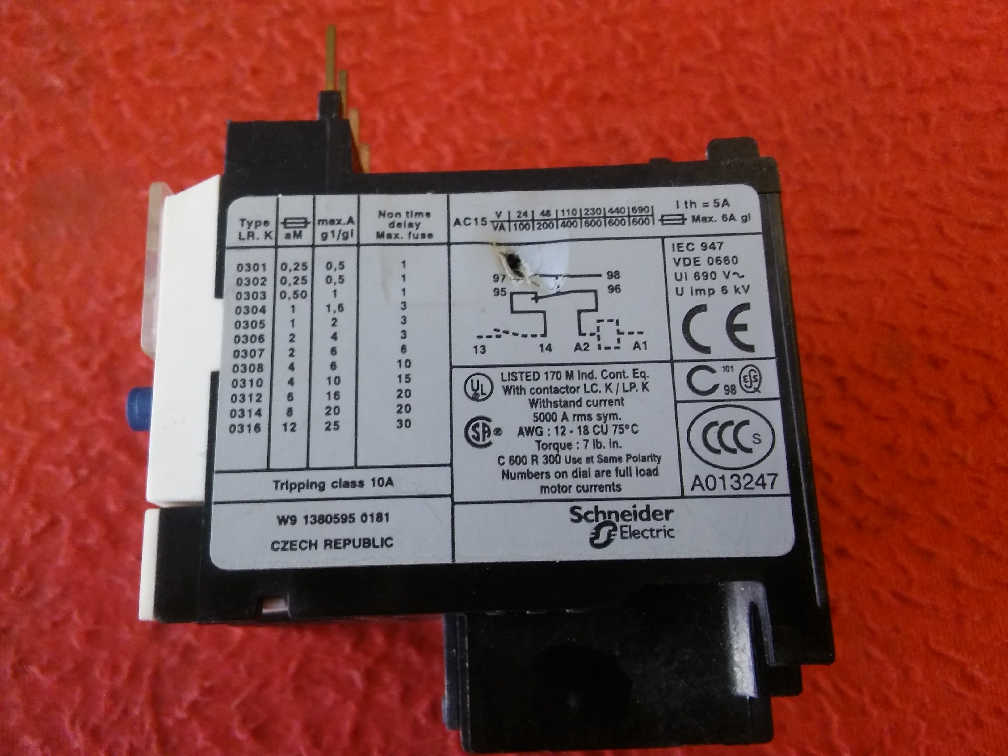 TELEMECANİQUE SCHNEİDER LR2K0307 1,2-1,8A TERMİK KONTAKTÖRE TAKILAN TİP MOTOR KORUMA