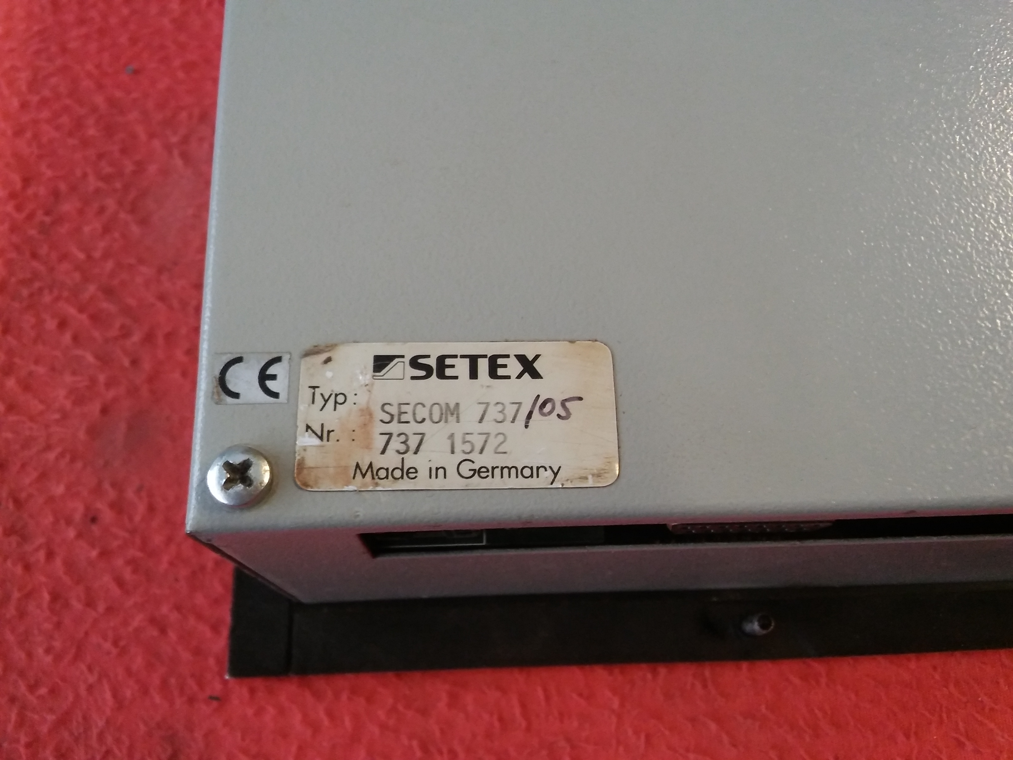SETEX SECOM 737/05 737 1572 T737 OPARETÖR PANEL