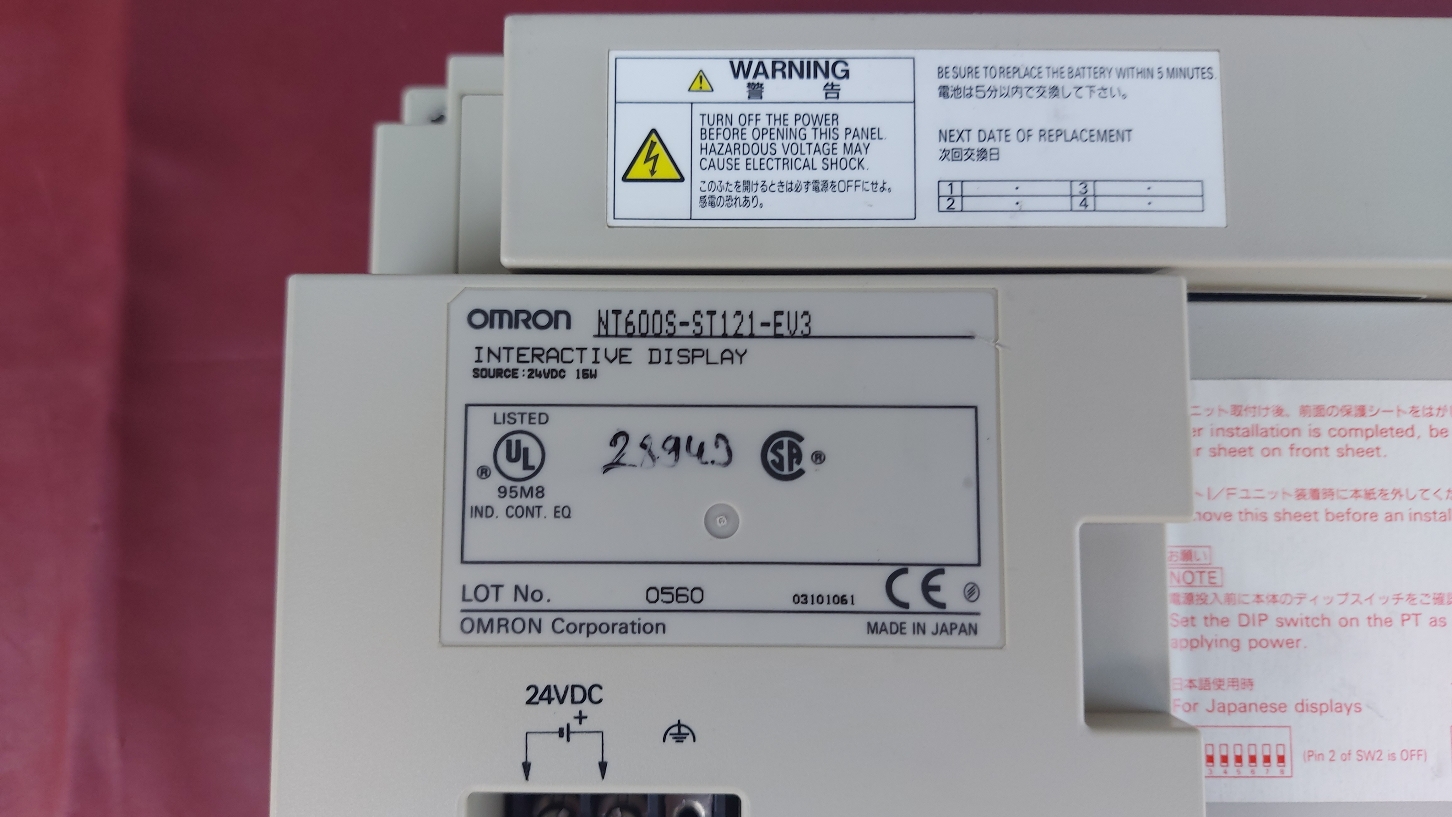 OMRON NT600S-ST121-EV3 NT600S ST121 EV3 NT600SST121EV3