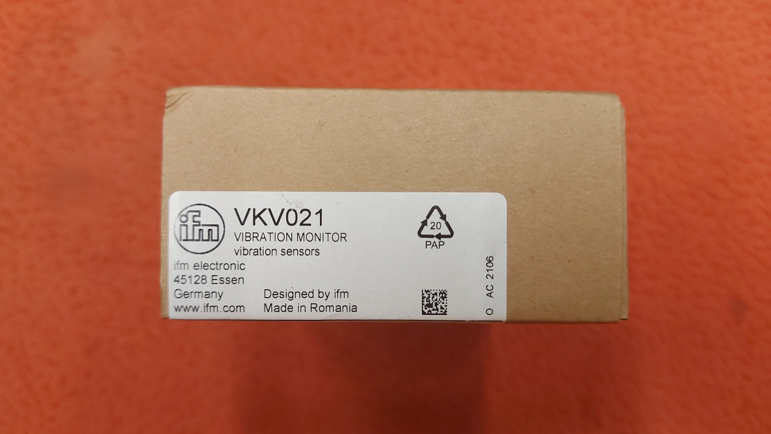 İFM VKV021 VKV 021 VKV-021 SEZGİSEL ANAHTARLAMA NOKTASI AYARLI TİTREŞİM MONİTÖRÜ