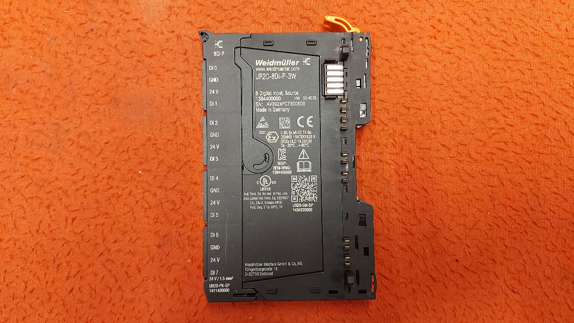 WEİDMÜLLER UR20-8DI-P-3W 1394400000 UR20 8DI P 3W UR208DIP3W 8DI-P 8 DİJİTAL İNPUT SOURCE