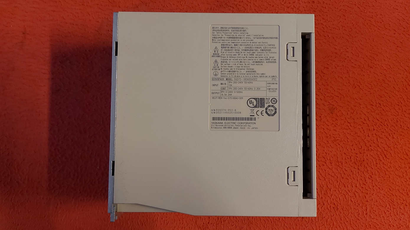 YASKAWA SGD7S-180A00A002 SGD7S-180A00A 002 SGD7S 180A00A002 SGD7S180A00A002