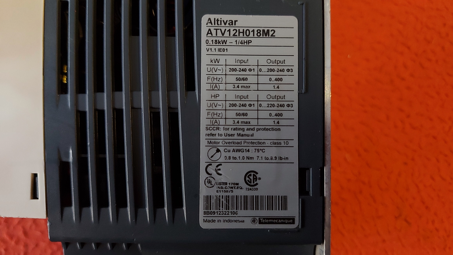 SCHNEİDER ATV12H018M2 ATV12HO18M2 0.18 KW SÜRÜCÜ