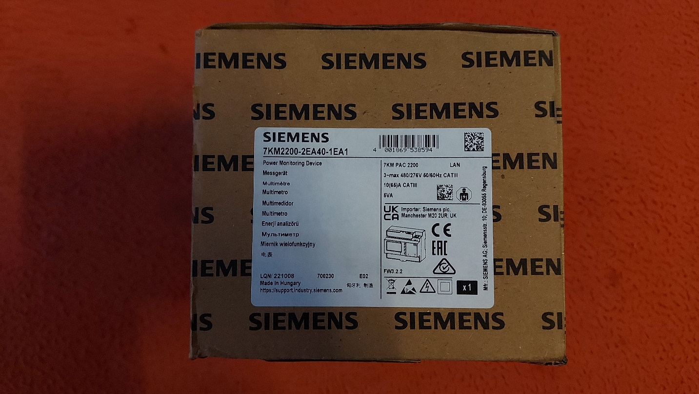 SİEMENS 7KM2200-2EA40-1EA1 PAC2200 7KM PAC 2200 ENERJİ ÖLÇER