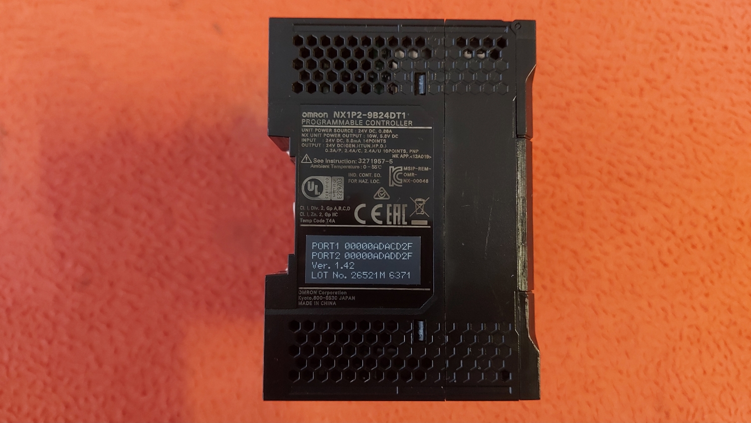 OMRON NX1P2-9B24DT1 NX1P2 9B24DT1 NX1P29B24DT1 ETHERCAT