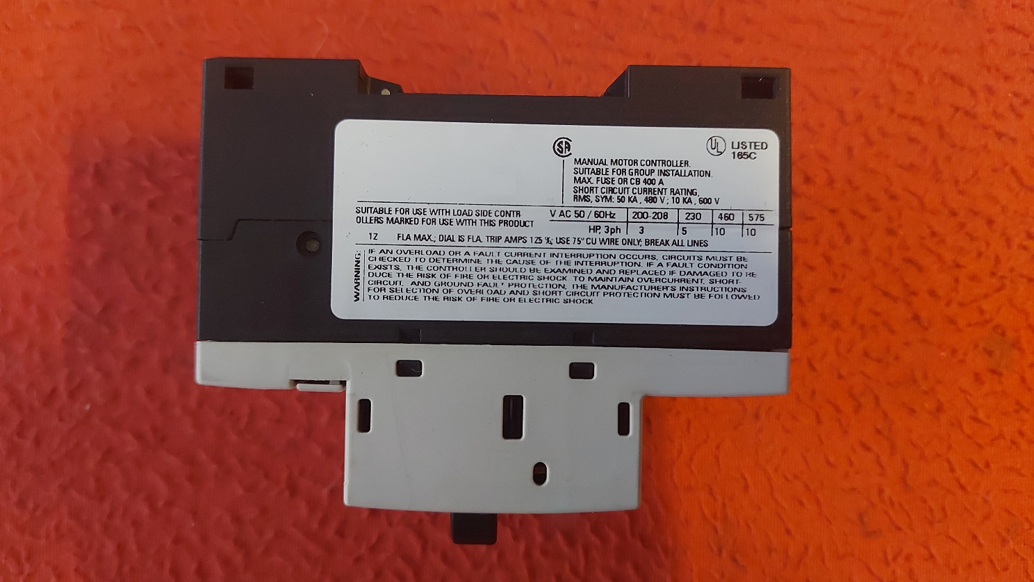 SİEMENS 3RV1011-1KA10 3RV1011 1KA10 9-12 A MOTOR KORUMA ŞALTERİ