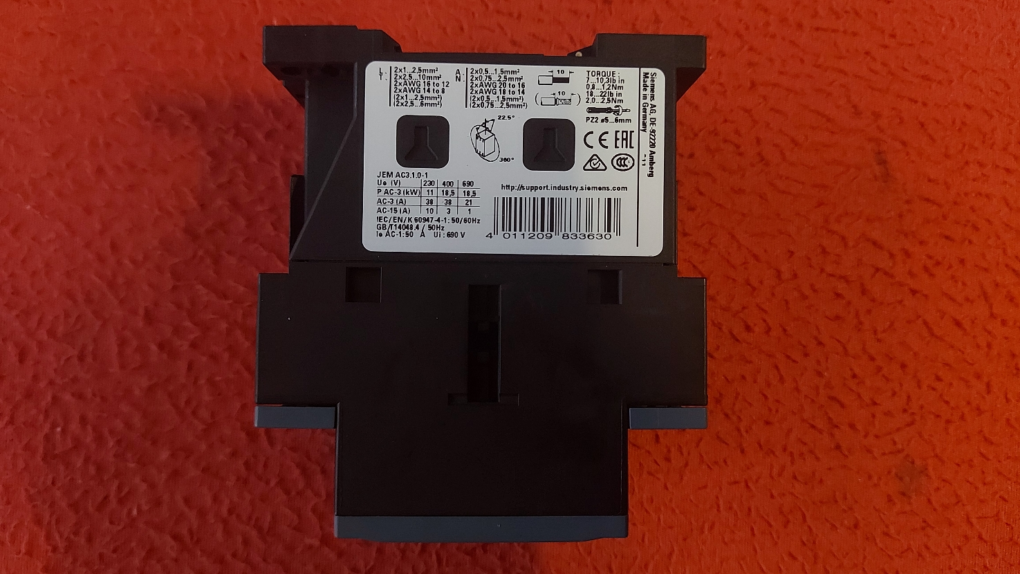 SİEMENS 3RT2028-1AP00 3RT2028 1AP00 3RT2028 1AP00 18,5 KW KONTAKTÖR