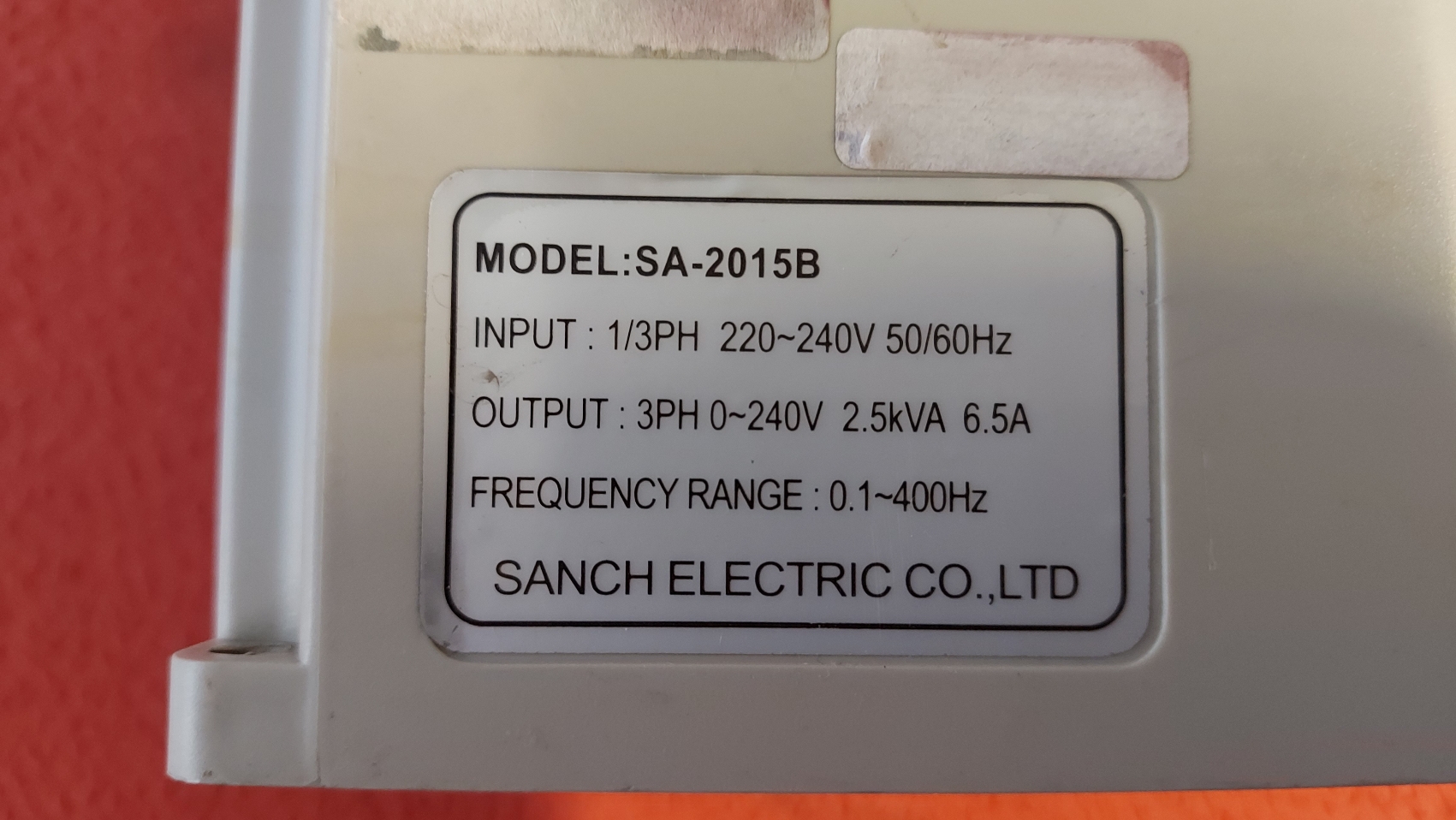 SANCH ELECTRIC SA-2015B SA 2015B SA2015B 2.5KVA 1.5 KW SÜRÜCÜ