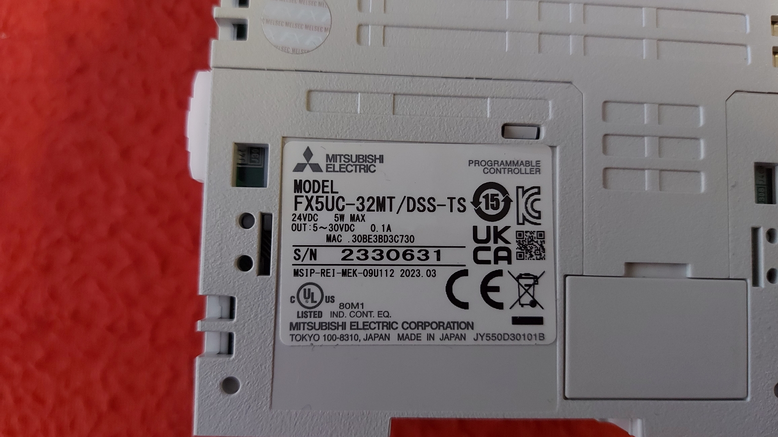 MITSUBISHI FX5UC-32MT/DSS-TS FX5UC-32MT/DS-TS FX5UC-32MT 2154183 PLC CPU
