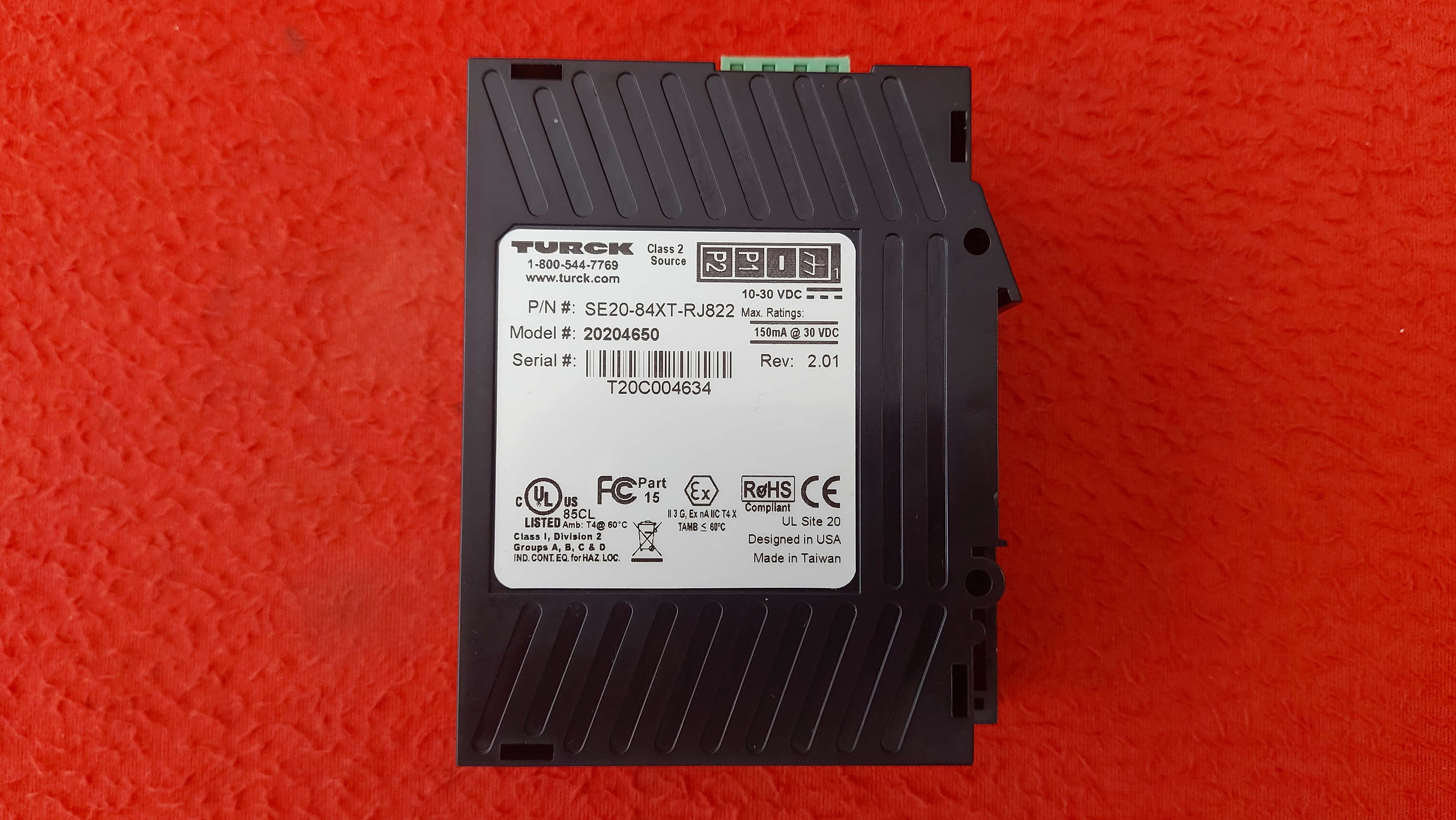 TURCK SE20-84XT-RJ822 20204650 SE20 84XT RJ822 SE2084XTRJ822 TURCK ETHERNET SWİTCH