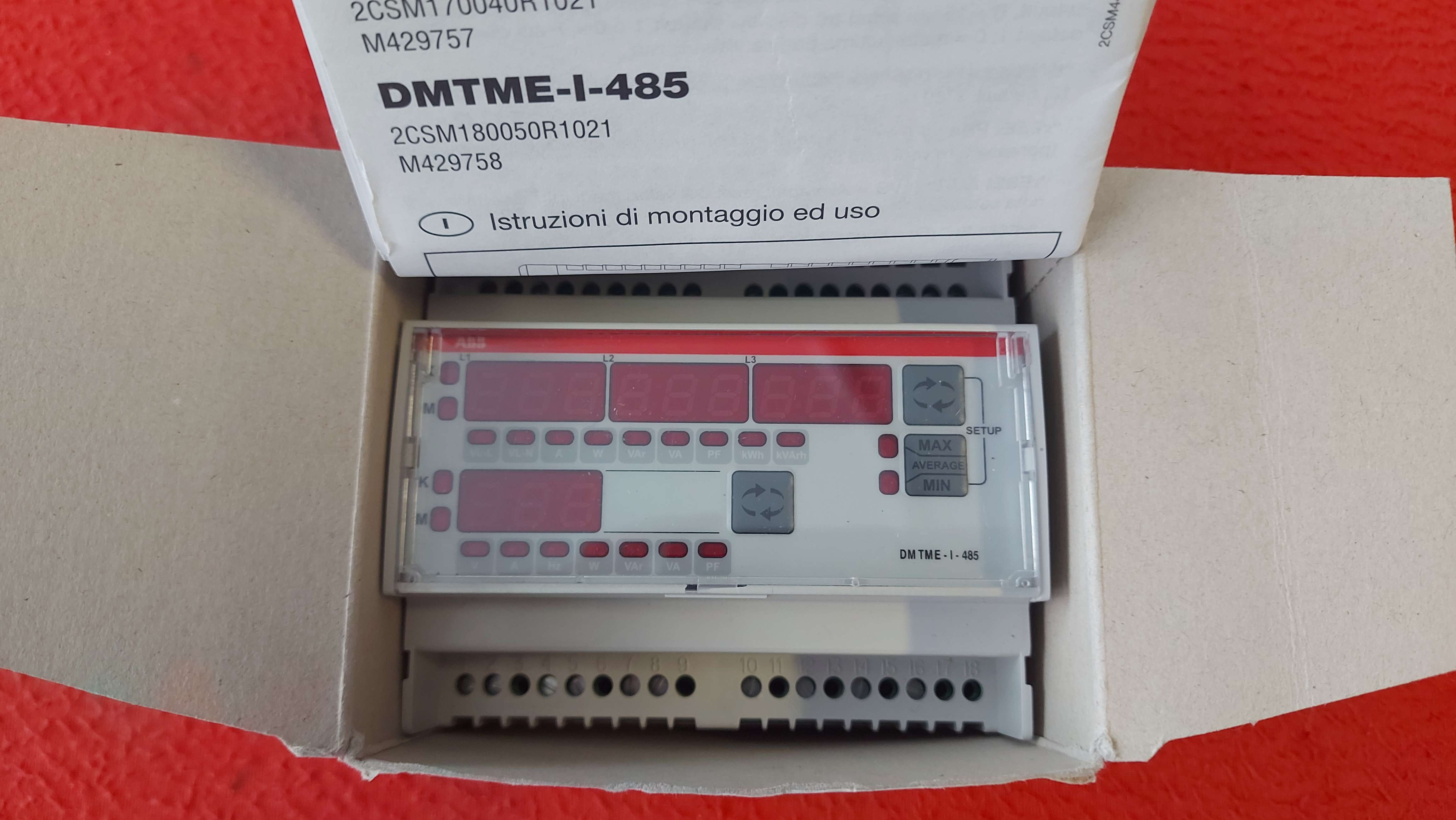 ABB 2CSM180050R1021 DMTME-I-485 8012542975809 ABB DİGİTAL MULTİMETER