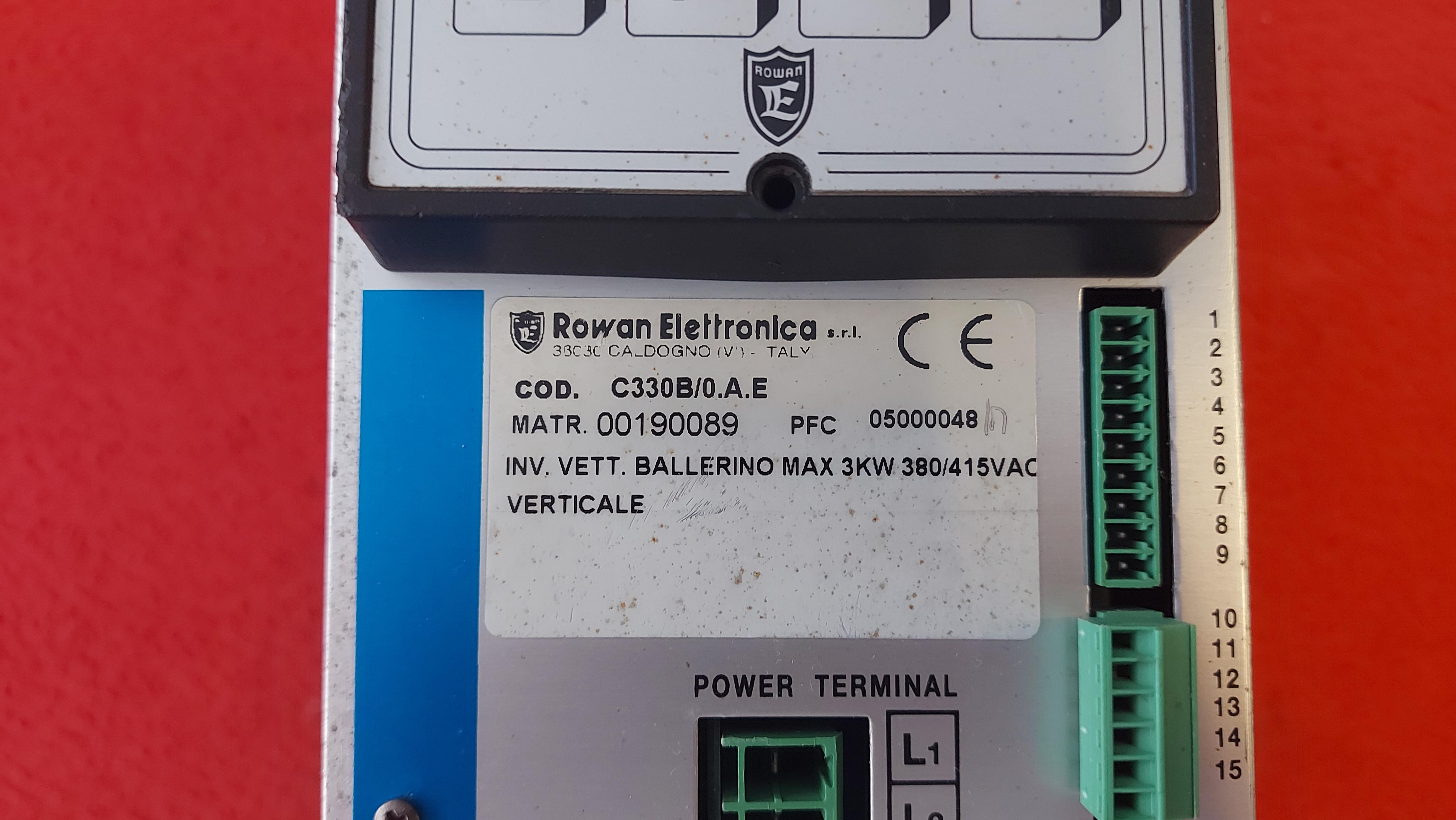 ROWAN ELETTRONİCA 330 HT C330B/0.A.E 33030 CA_DOGNO C330B/O.A.E 330HT 00190089 05000048 HIGH TORQUE DRIVER 33030CA_DOGNO