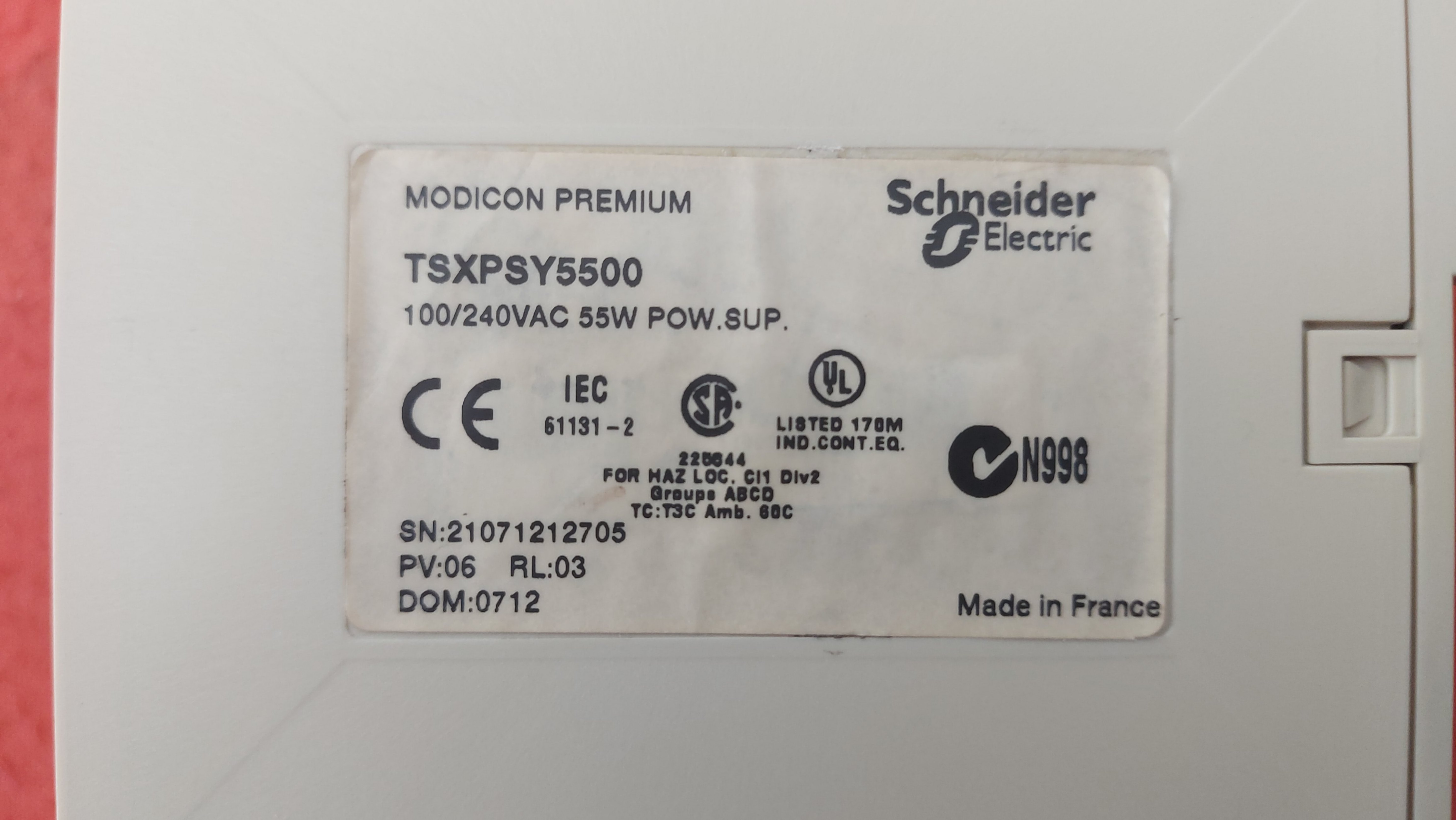 SCHNEİDER TSX PSY5500 TSX PSY5500M TSXPSY5500 TSXPSY5500M MODİCON TSX PREMİUM