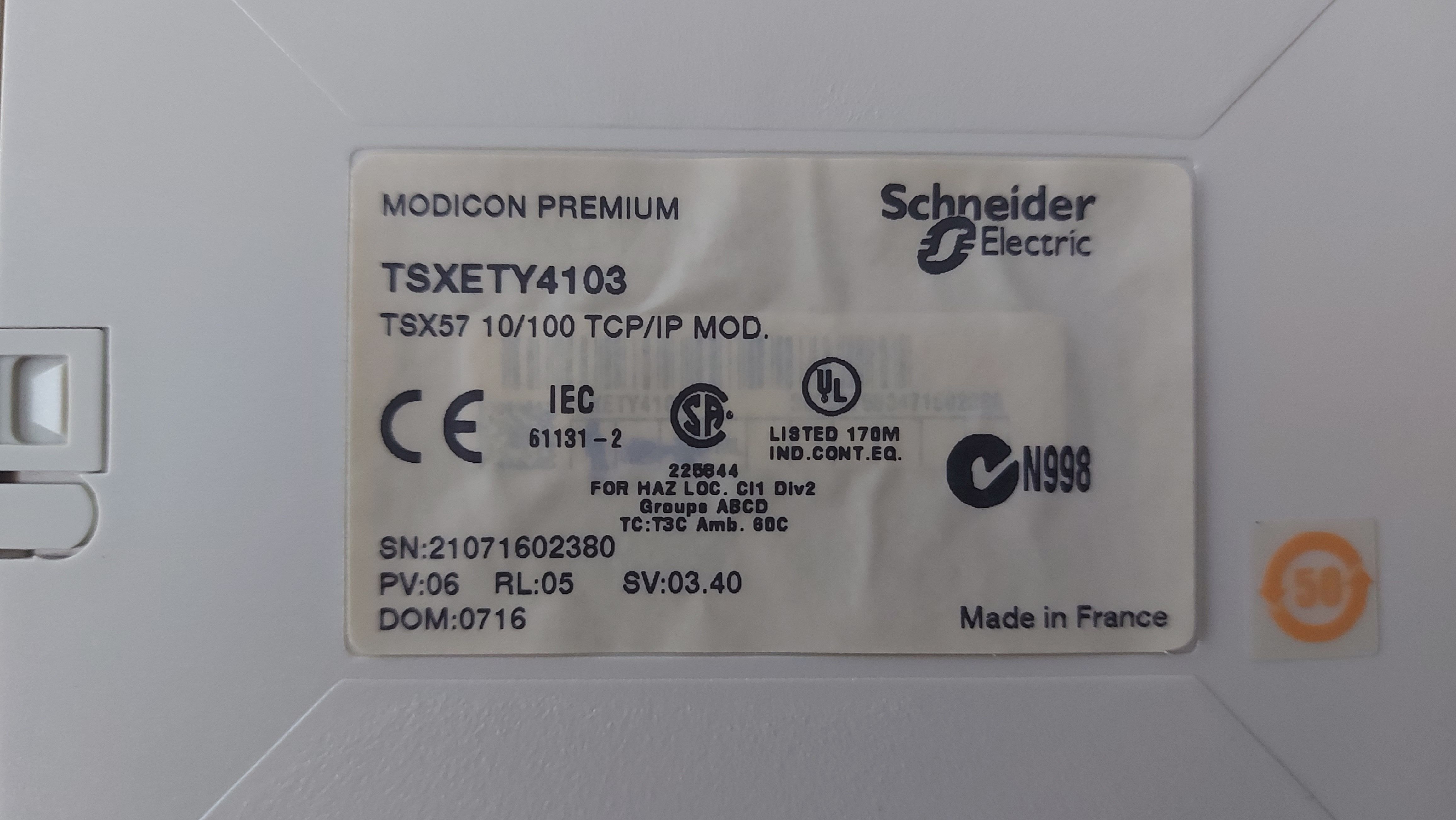 SCHNEİDER TSX ETY4103 TSX ETY4103M TSXETY4103 TSXETY4103M MODİCON PREMİUM