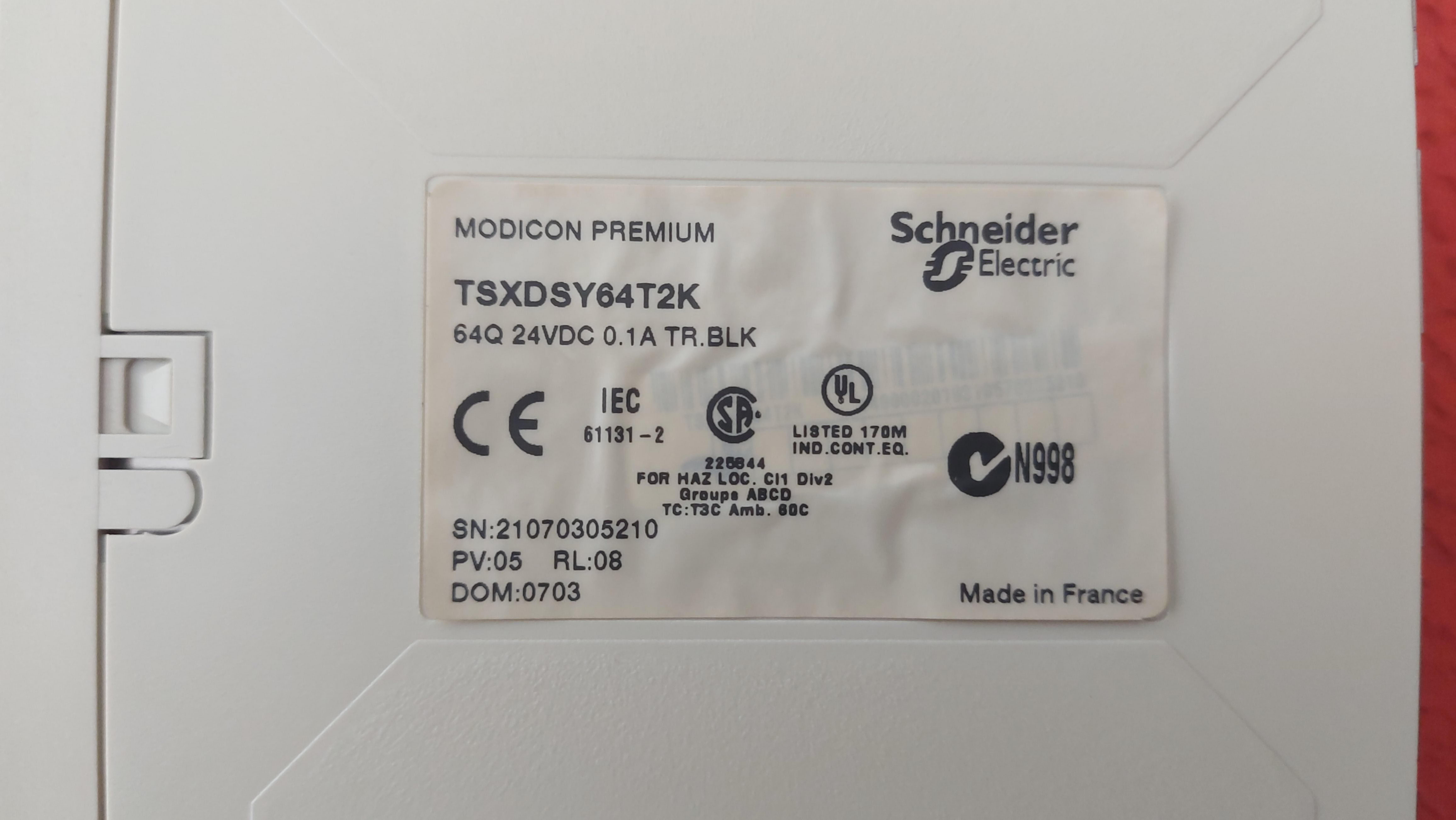 SCHNEİDER TSX DSY64T2K TSXDSY64T2K MODICON OUTPUT MODULE ÇIKIŞ MODÜLÜ