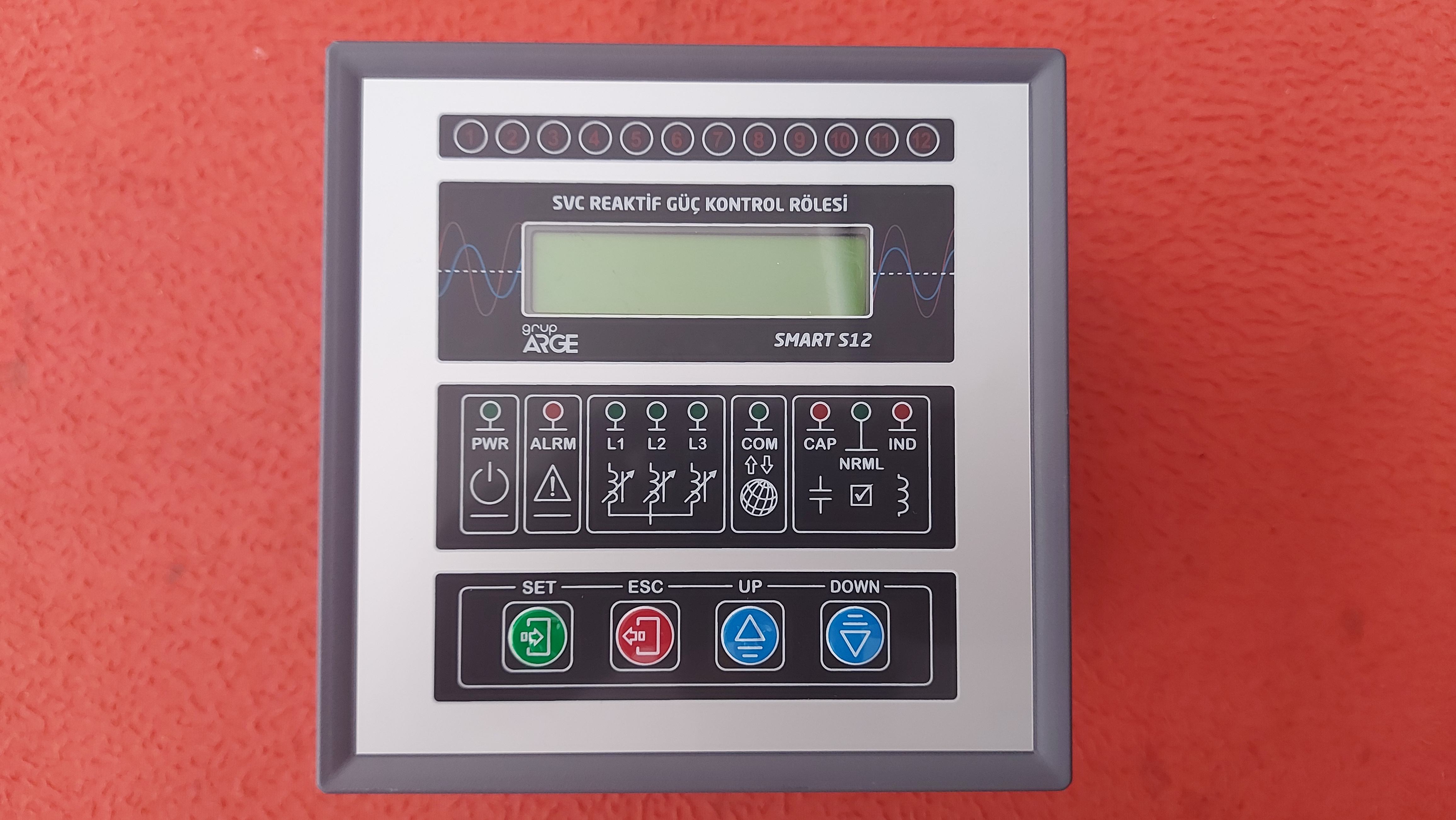 GRUP ARGE GA111 SMART S12 SVC 12C3L-COM SVC12C3L-COM REAKTİF GÜÇ KONTROL RÖLESİ
