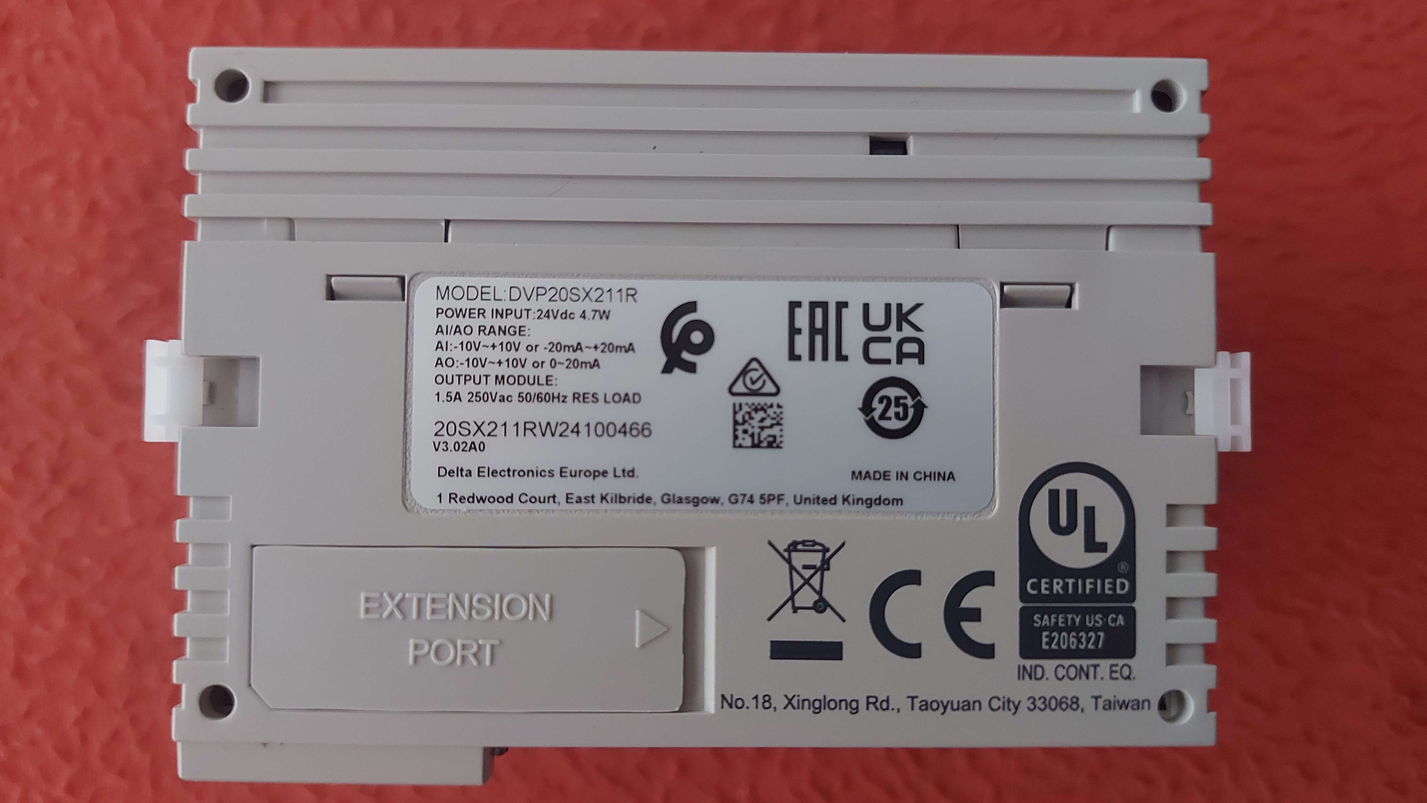 DELTA DVP20SX211R DVP20SX2 DELTA PLC CPU MODUL