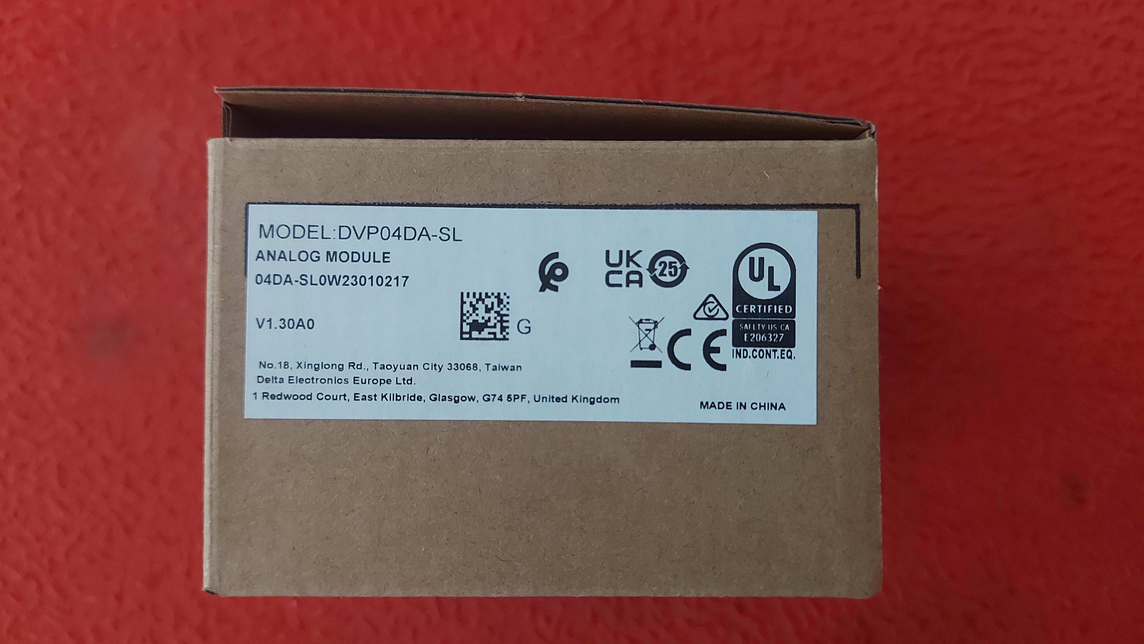 DELTA DVP04DA-SL DVP04DA SL DVP04DASL ANALOG MODULE