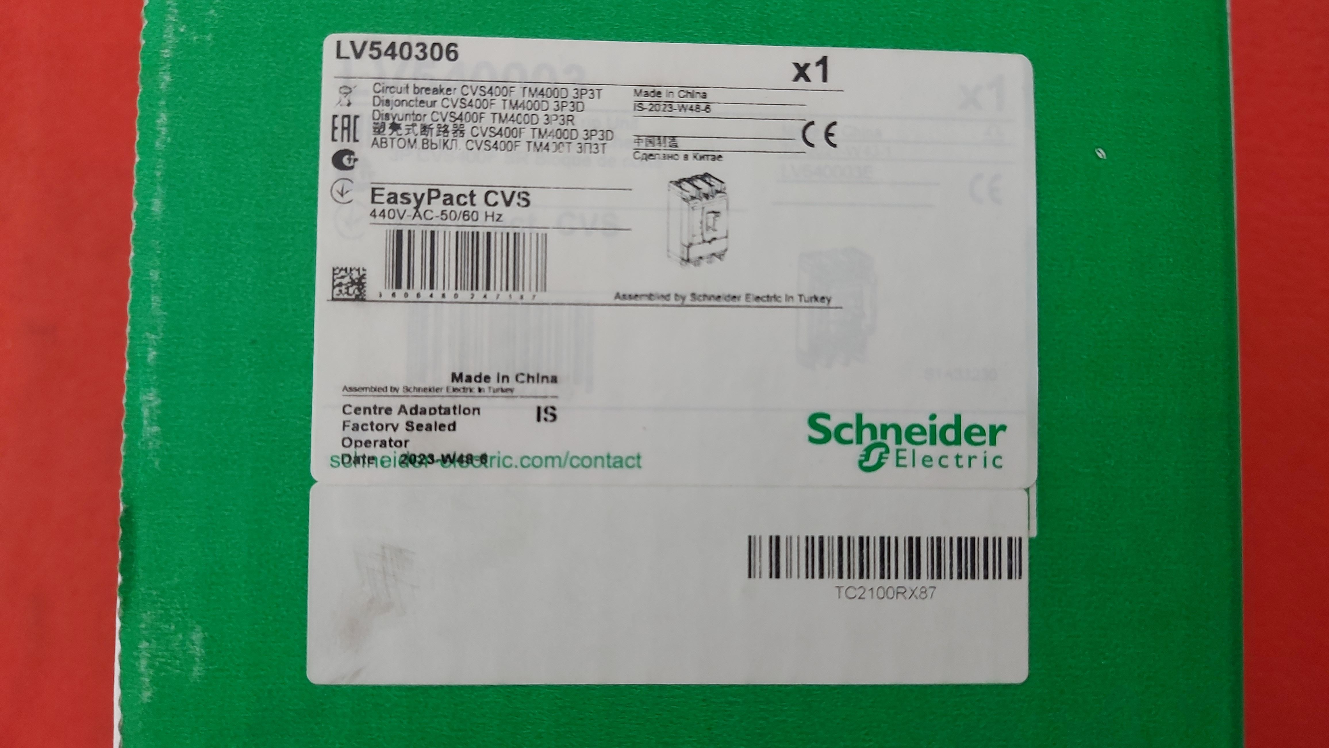 SCHNEİDER LV540306 Easypact CVS - CVS400F TM400D 400 AMPER TMŞ