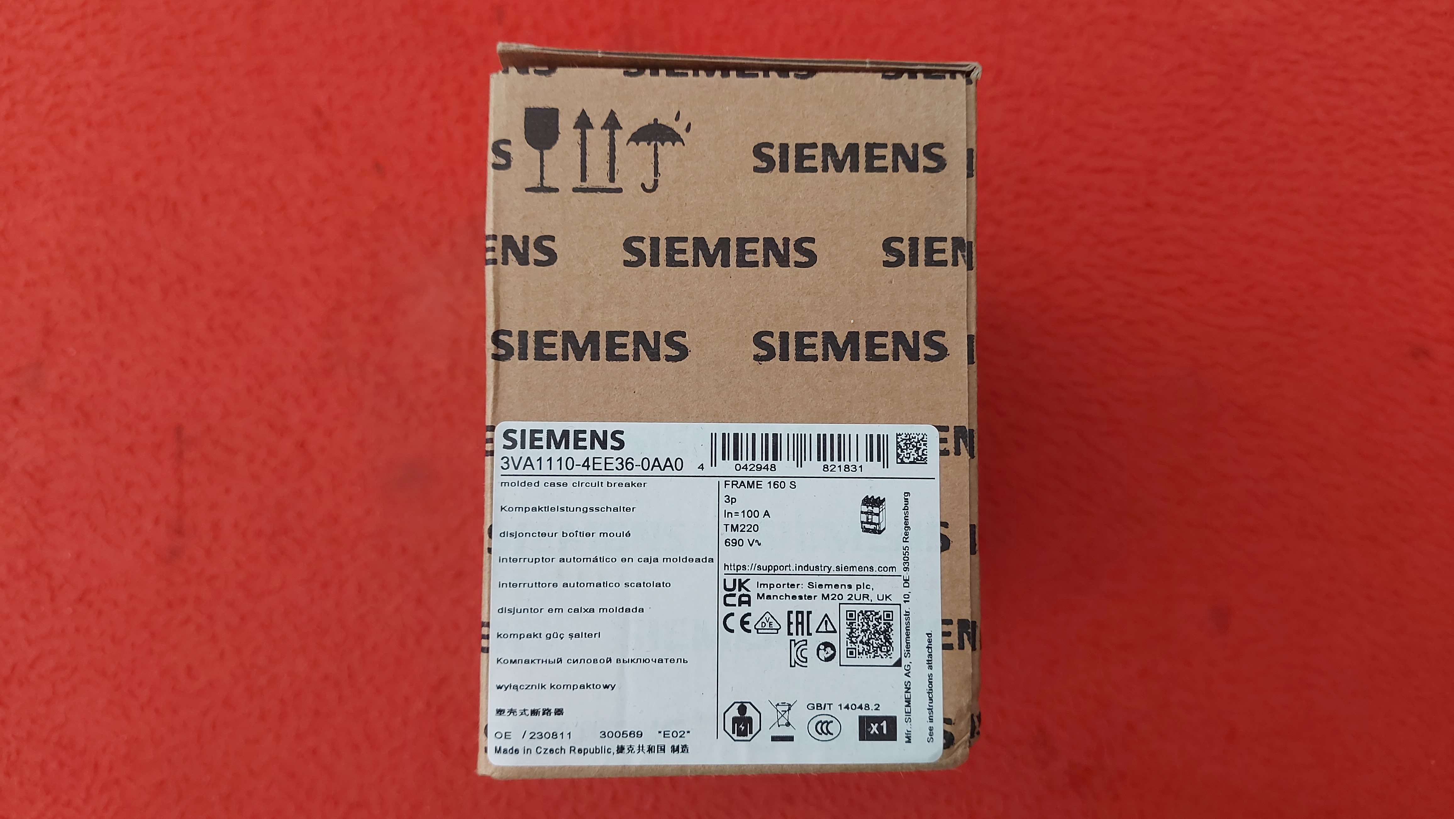 SİEMENS 3VA1110-4EE36-0AA0 3VA11 3VA1 100 AMPER TMŞ