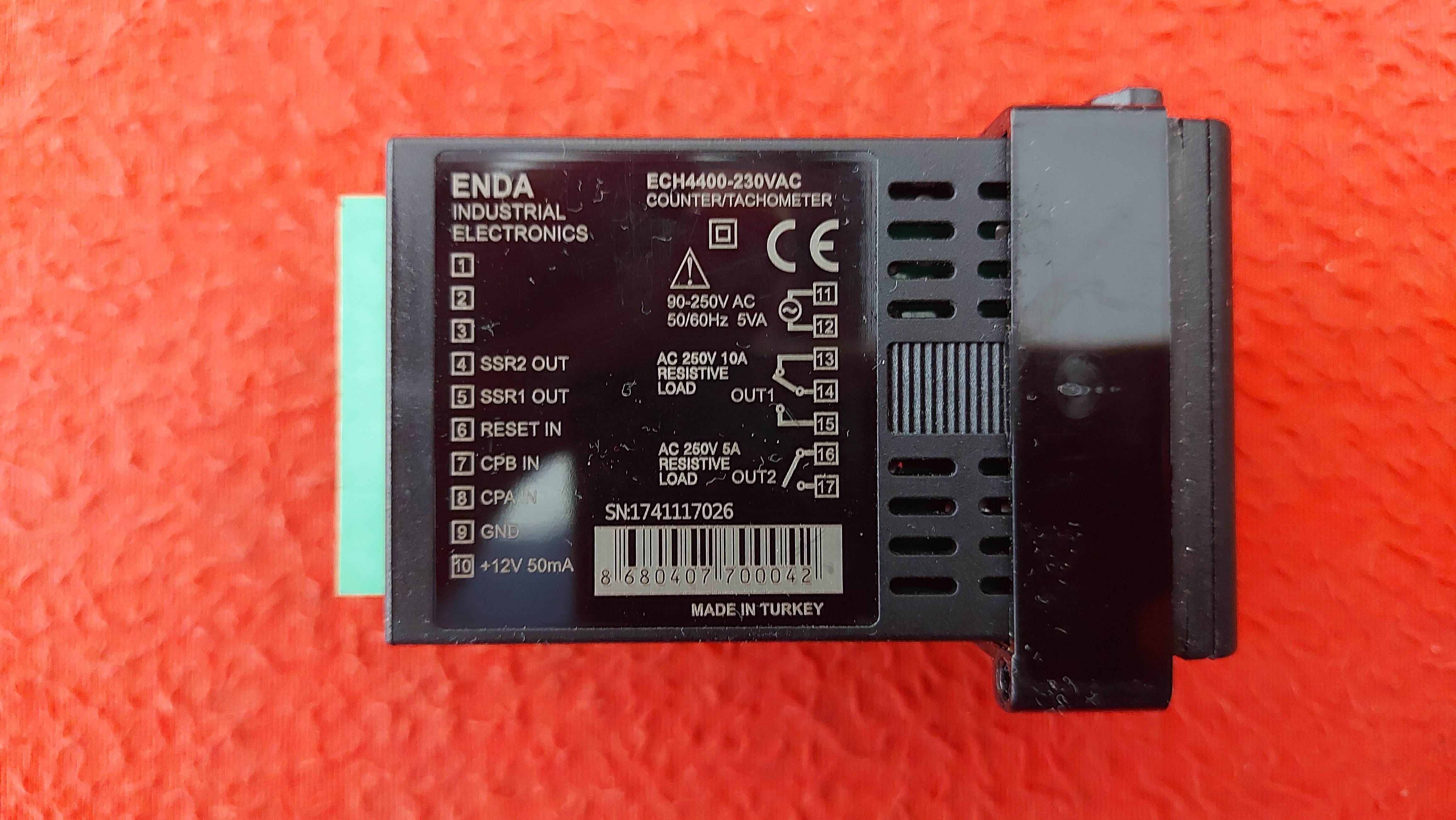 ENDA ECH4400 ECH4400-UV ECH4400-230VAC ECH4400-230 COUNTER TACHOMETER SAYICI