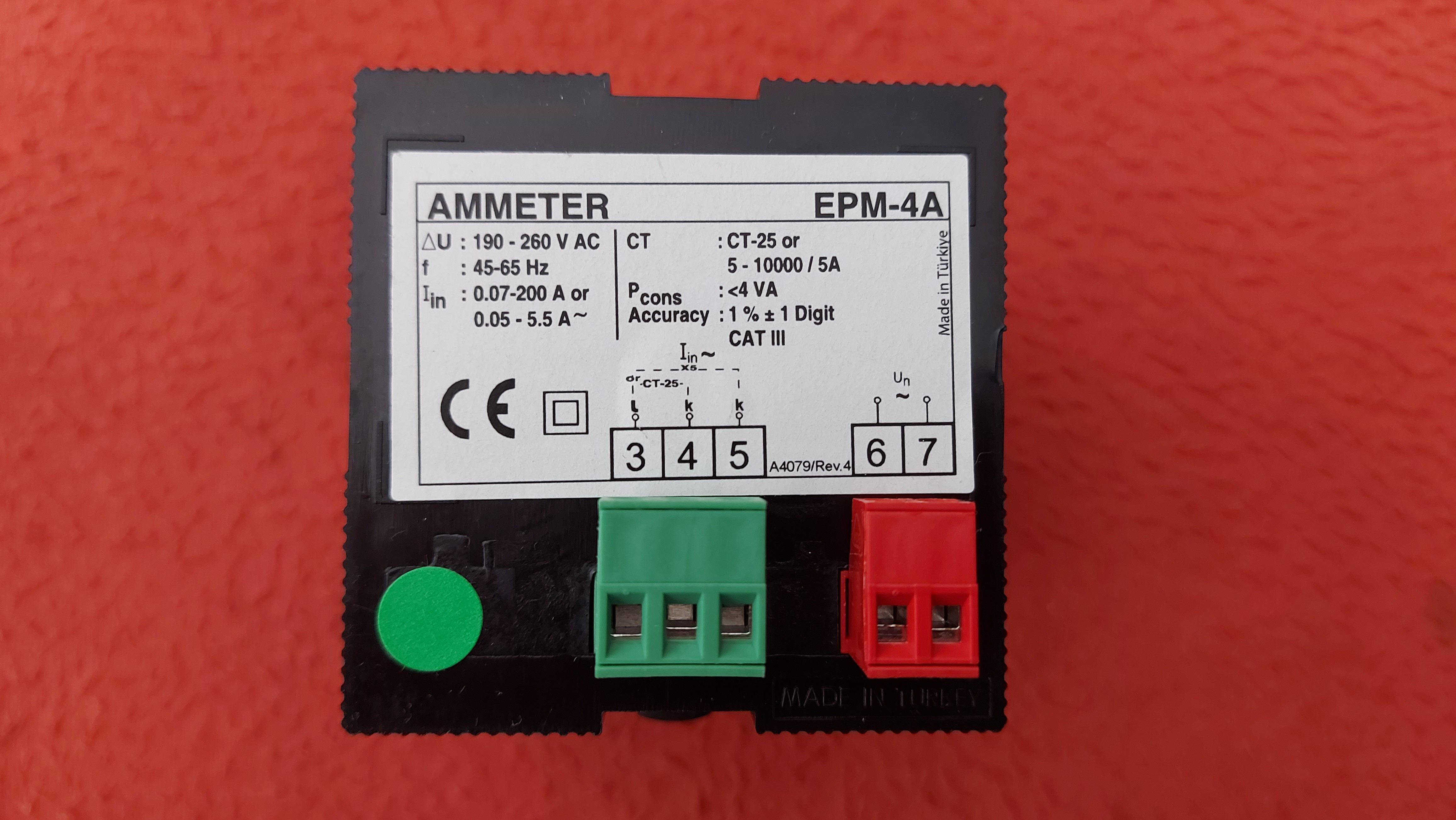 ENTES EPM-4A EPM-4A-72 M0003 EPM4A EPM 4A AMPERMETRE