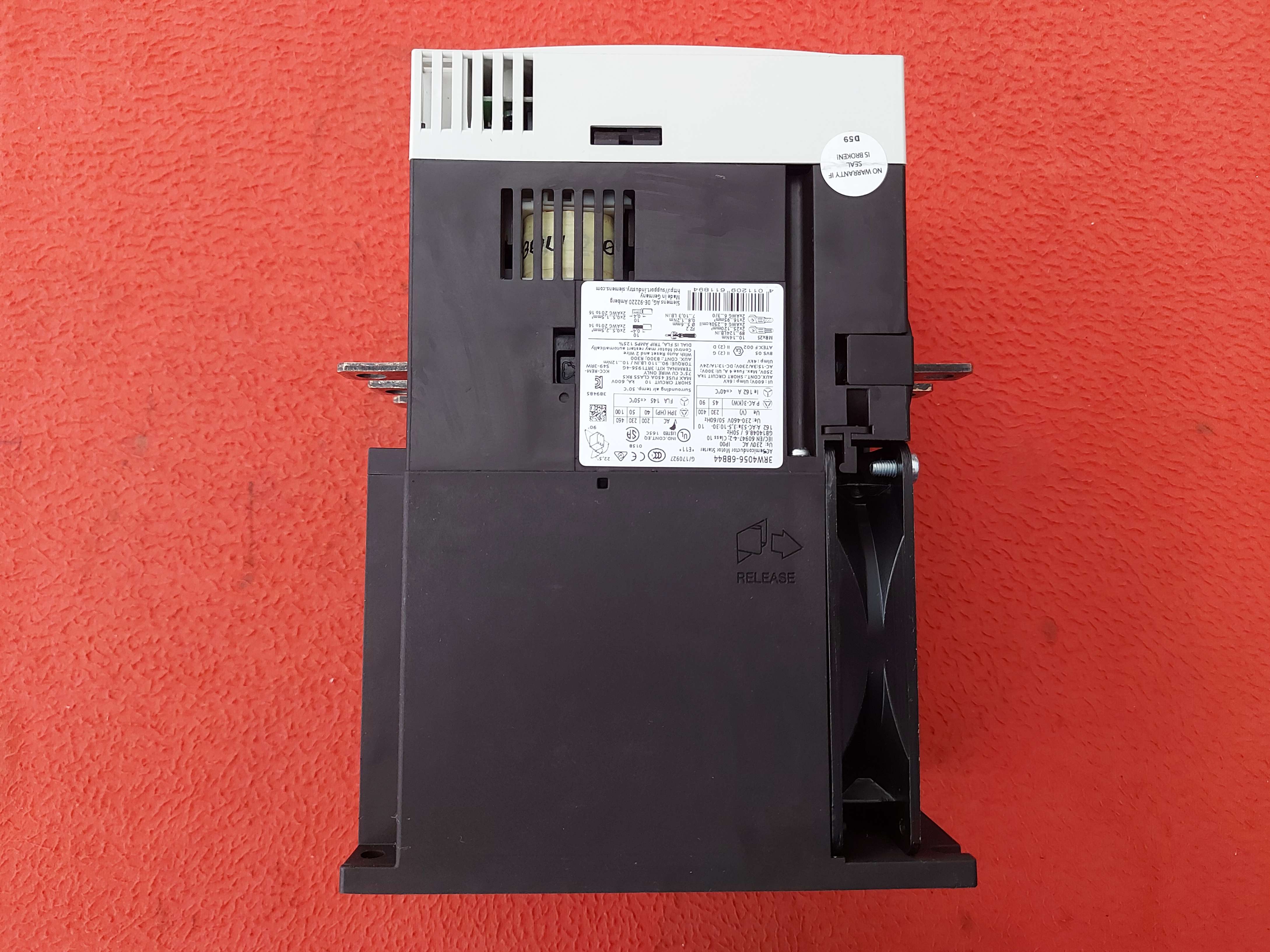 SIEMENS 3RW4056-6BB44 3RW4056 6BB44 3RW40566BB44 90 KW SOFT STARTER