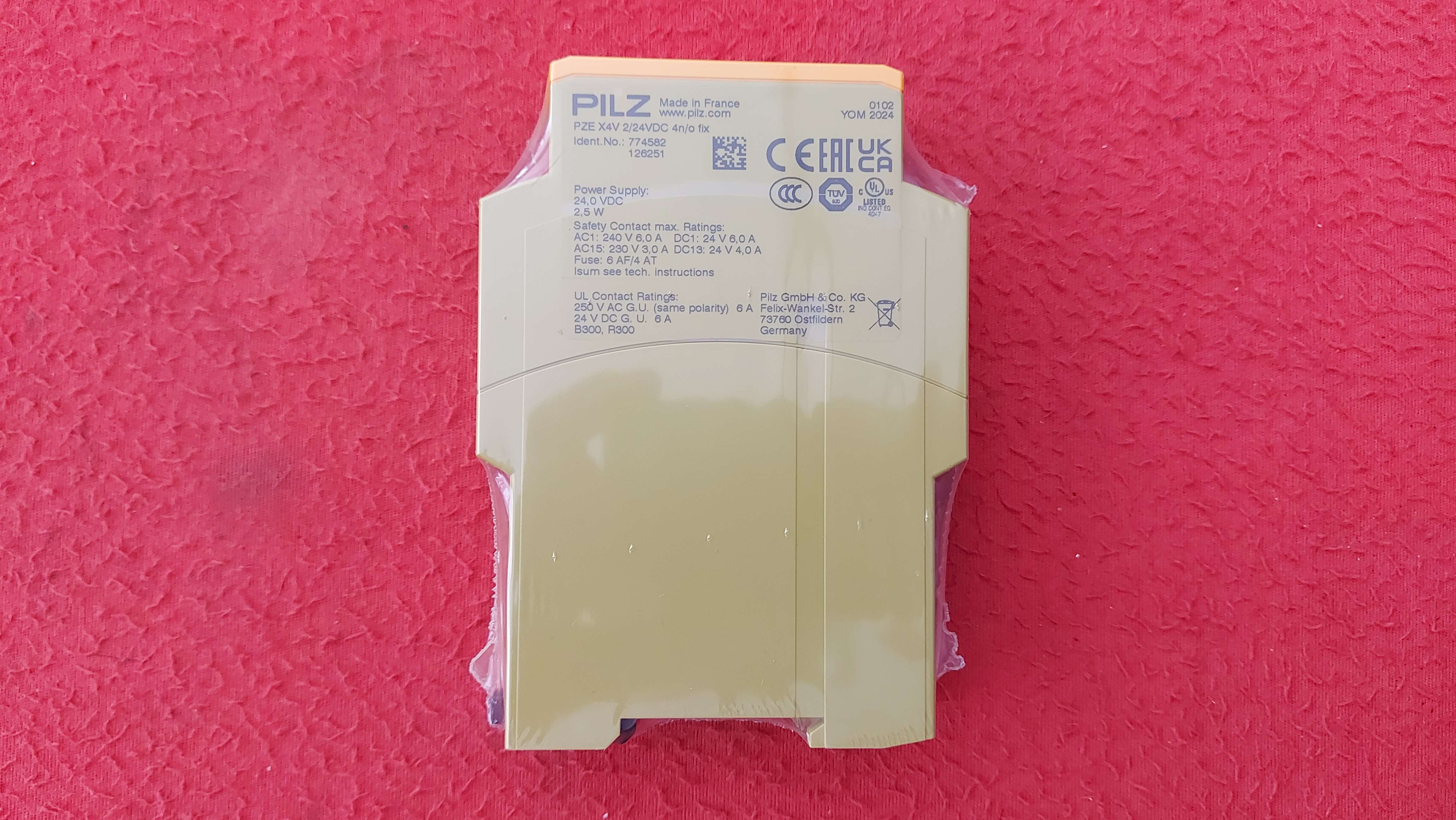 PİLZ PZE X4V 2S PZE X4V 2 774582 PZE X4V 2/24VDC