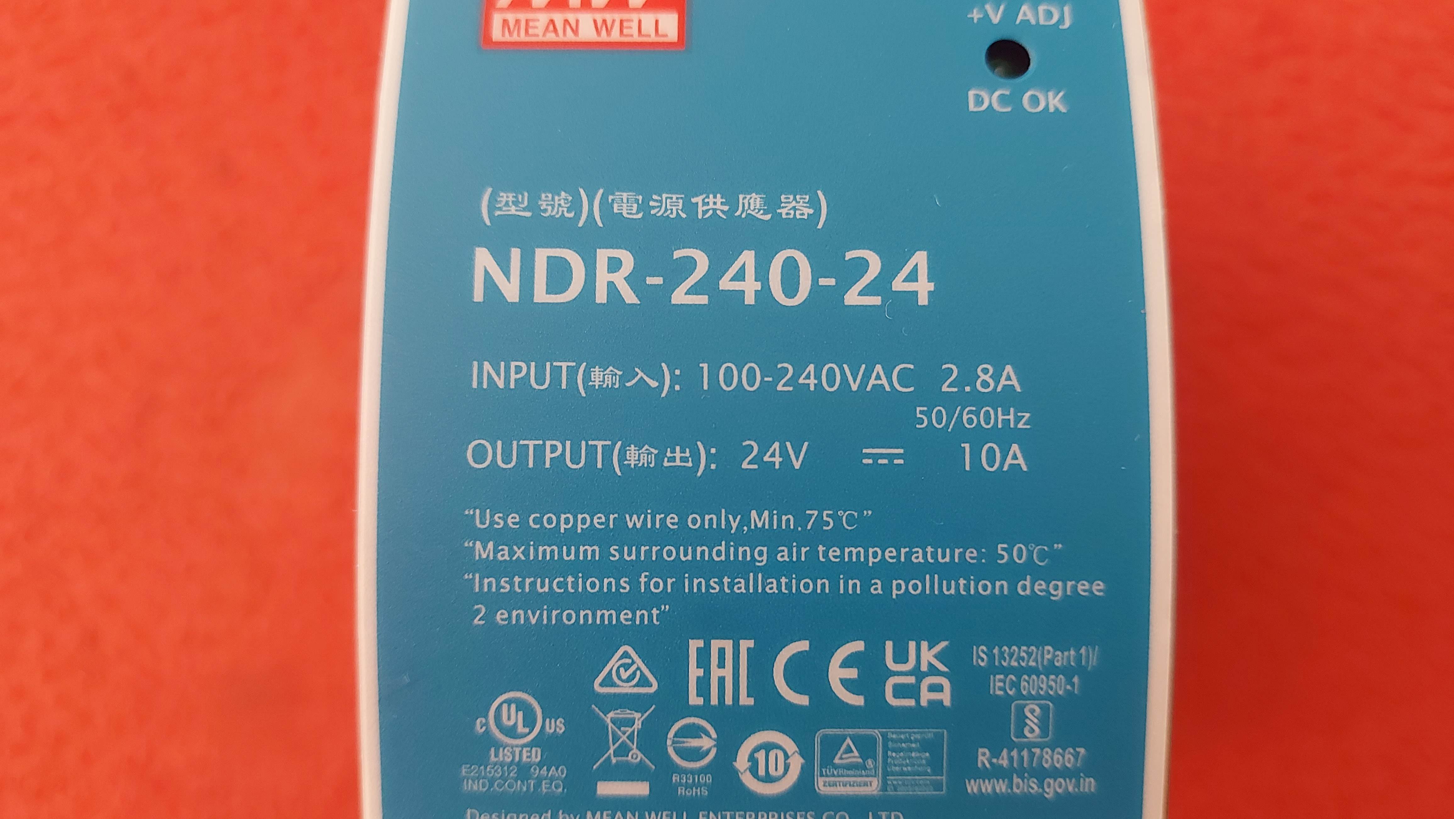 MEAN WELL NDR-240-24 MW-NDR-240-24 220V 10A GÜÇ KAYNAĞI