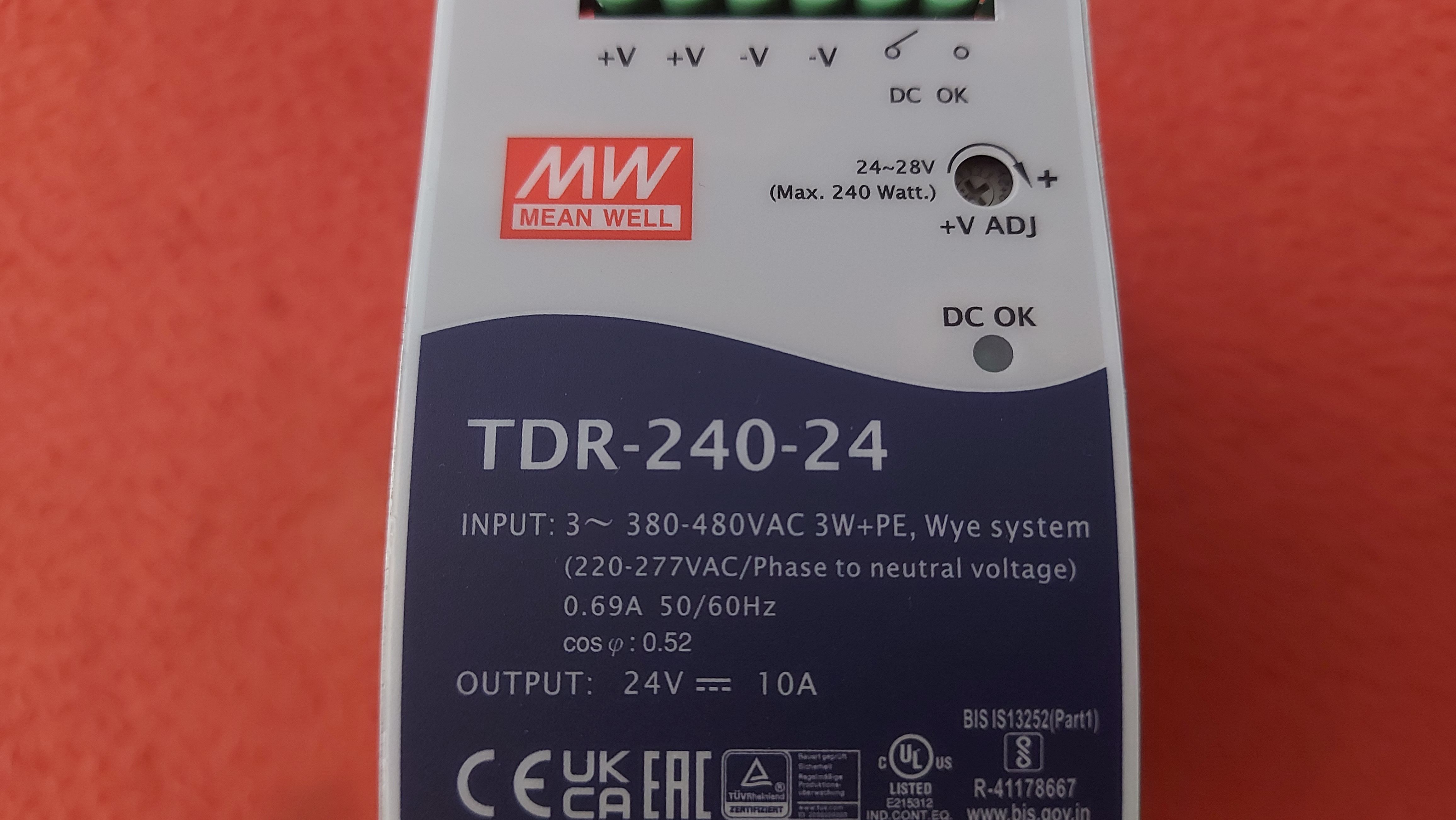 MEAN WELL TDR-240-24 MW-TDR-240-24 380V 10A GÜÇ KAYNAĞI