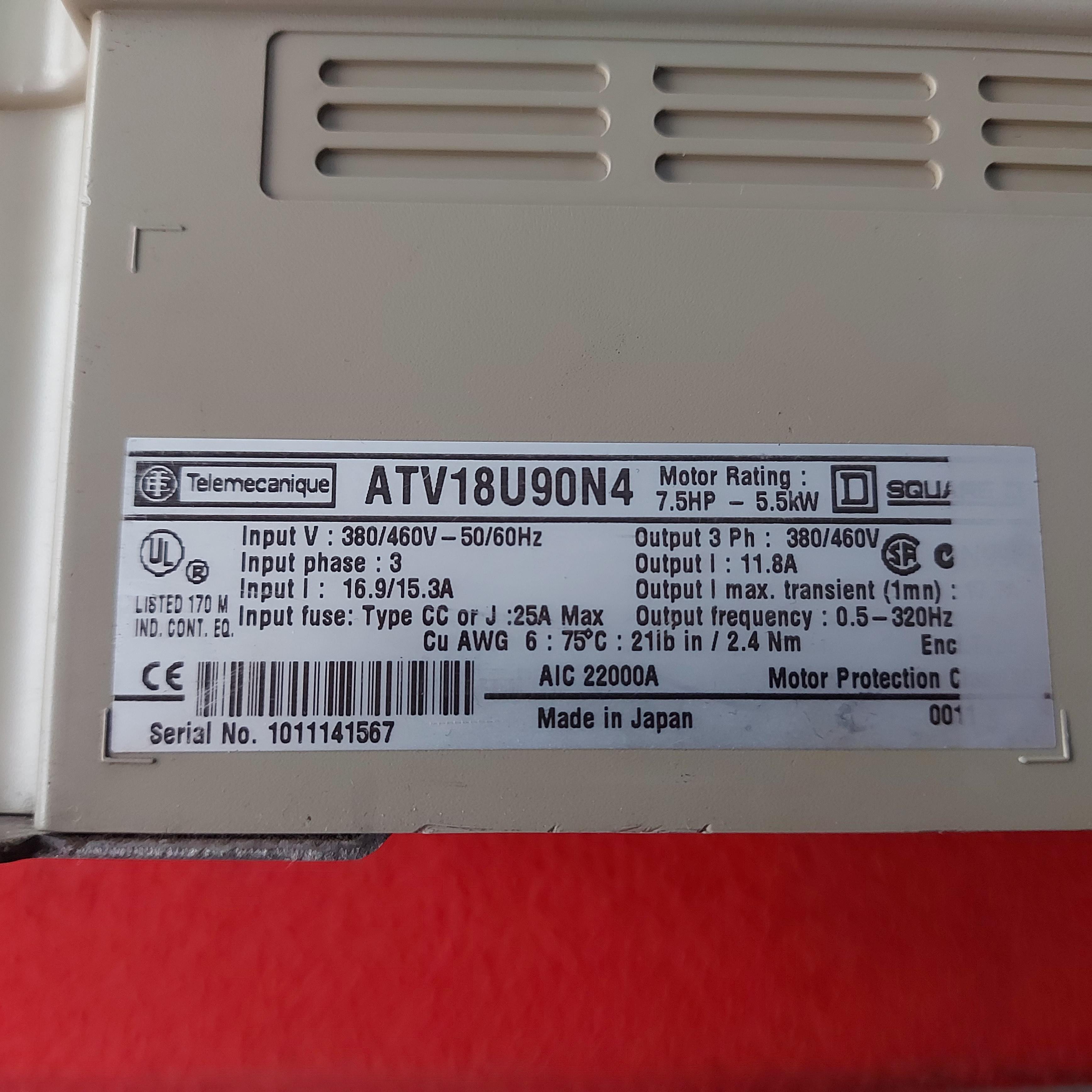 ATV18U90N4 TELEMECANİQUE