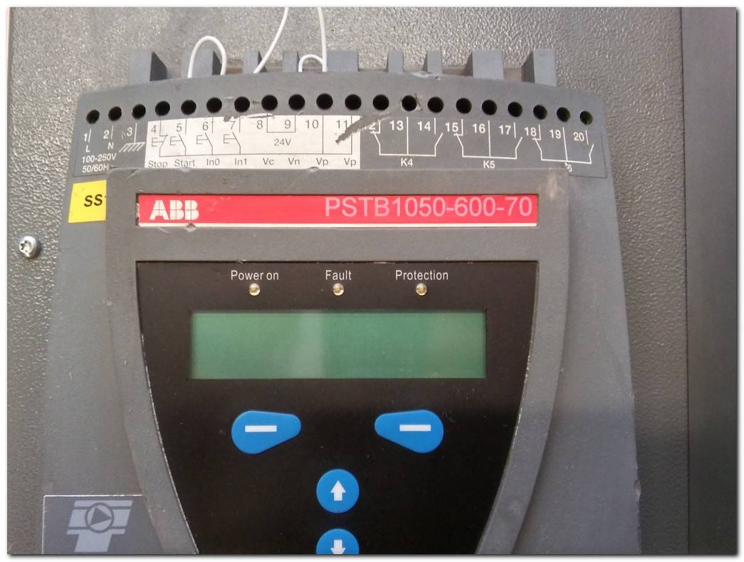 ABB PSTB1050-600-70 1SFA894020R7000 560 KW 1062 A 900 HP YUMUŞAK YOL VERME SOFT STARTER