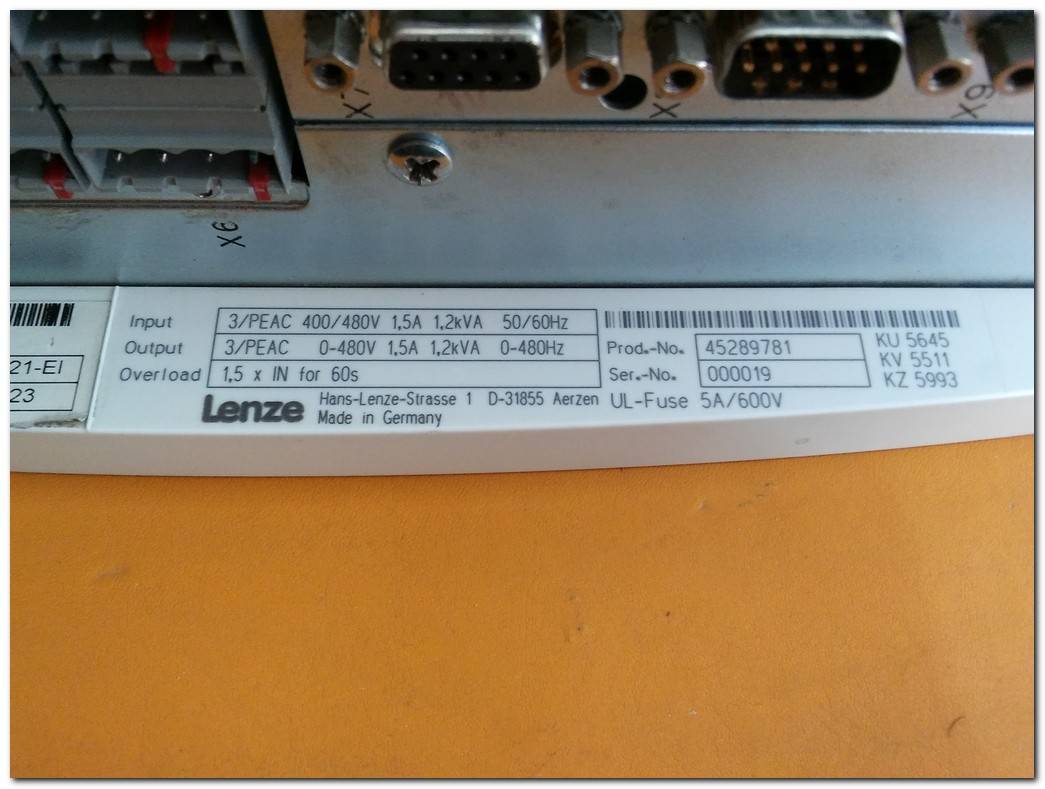 LENZE EVS9321-EI EVS9321 EI 1,2KVA SERVO SÜRÜCÜ