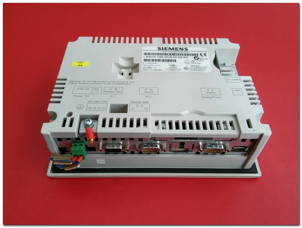 SIEMENS 6AV6 545-0CA10-0AX0 TP270 TOUCH-6 CSTN SIMATIC PANEL TOUCH HMI DOKUNMATİK OPERATÖR PANEL