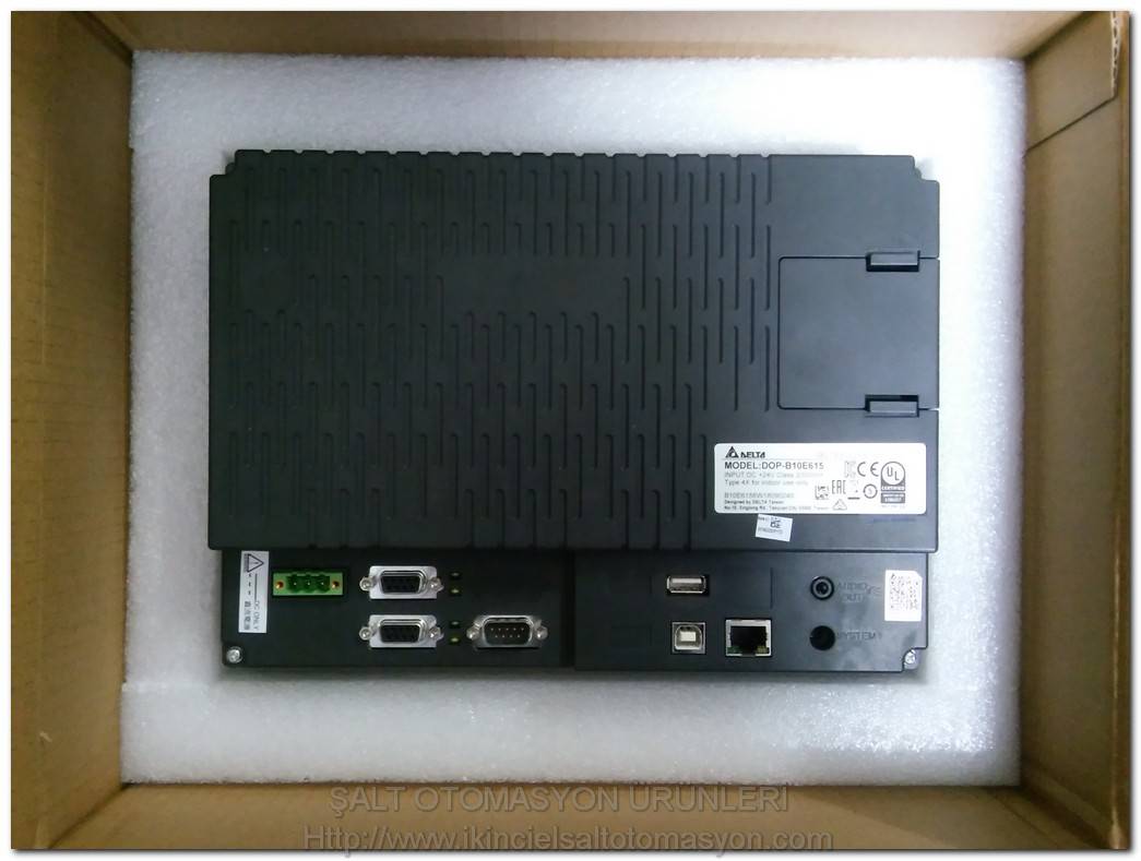 DELTA DOP-B10E615 ETHERNET TOUCH PANEL SIFIR KUTULU DOKUNMATİK OPERATÖR PANEL