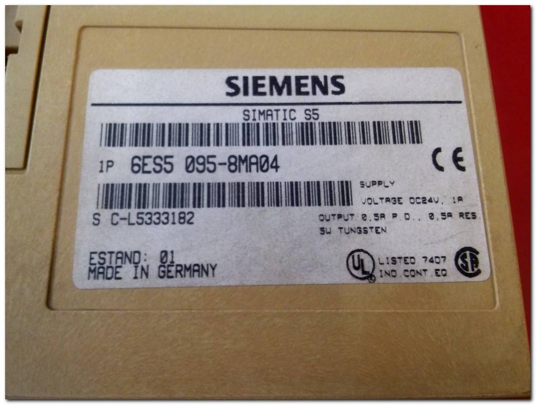 SIEMENS 6ES5 095-8MA04 SIMATIC S5 CPU PLC
